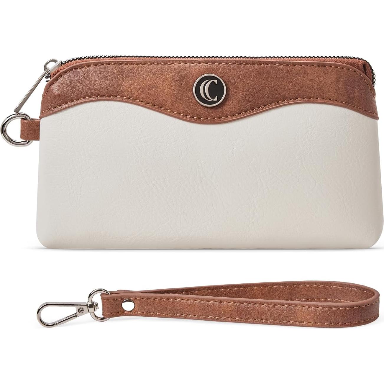 Cartera de Muñeca CLUCI para Mujeres Cuero Sintético 21x3x13cm