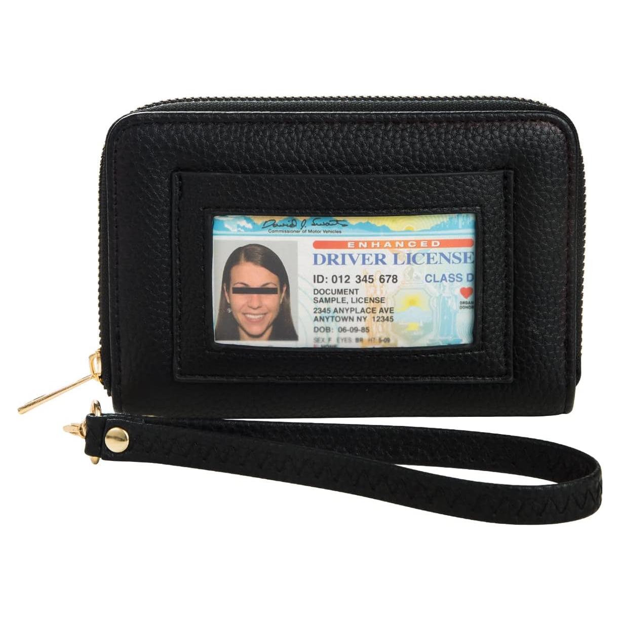 Cartera RFID FACAI Negra para Mujeres - Compacta y Segura