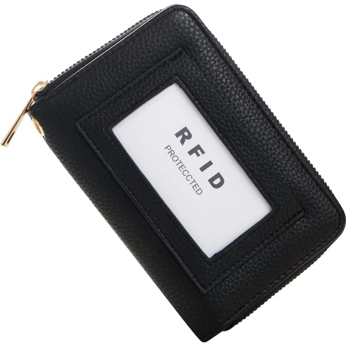 Cartera RFID FACAI Negra para Mujeres - Compacta y Segura