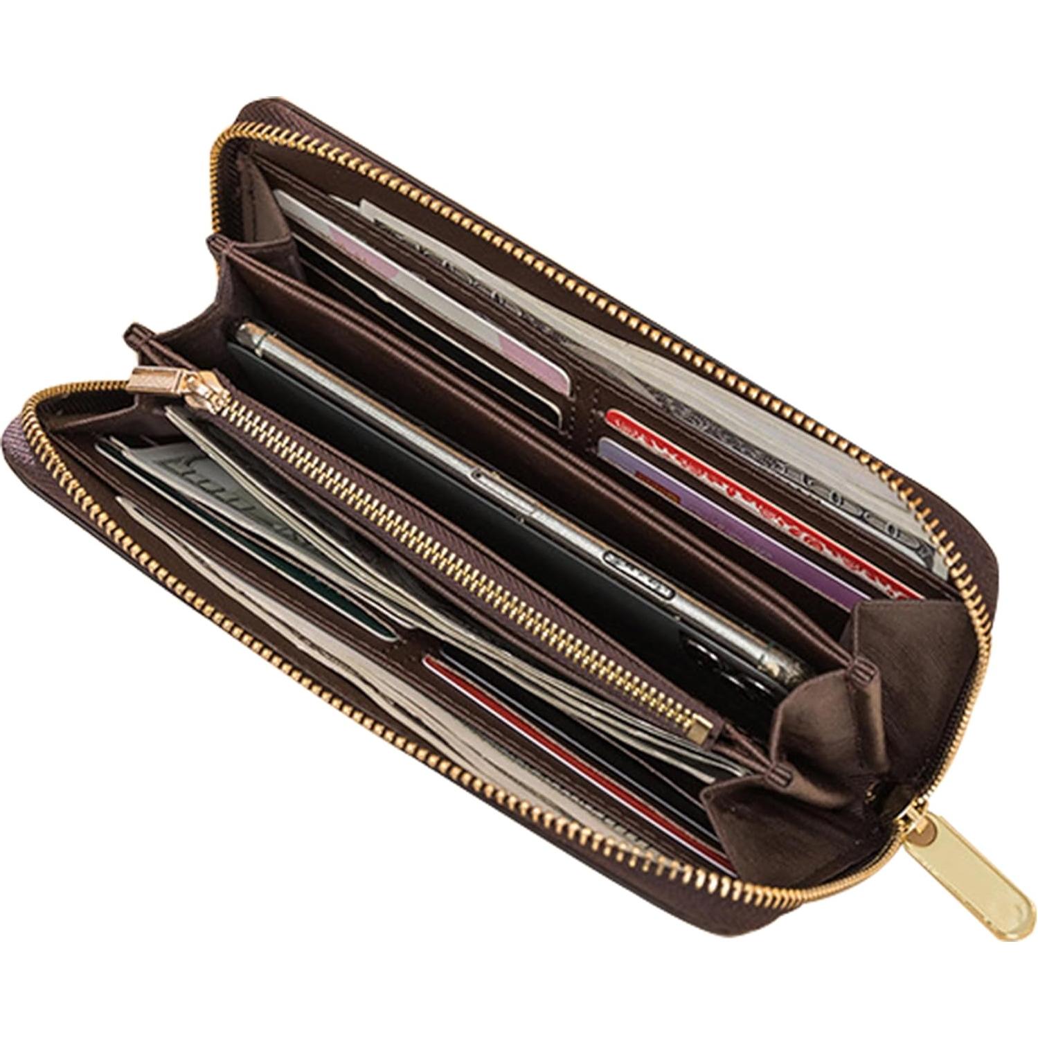 Billetera de Dama Veki Doble Cierre Cuero Monocapa Blanca