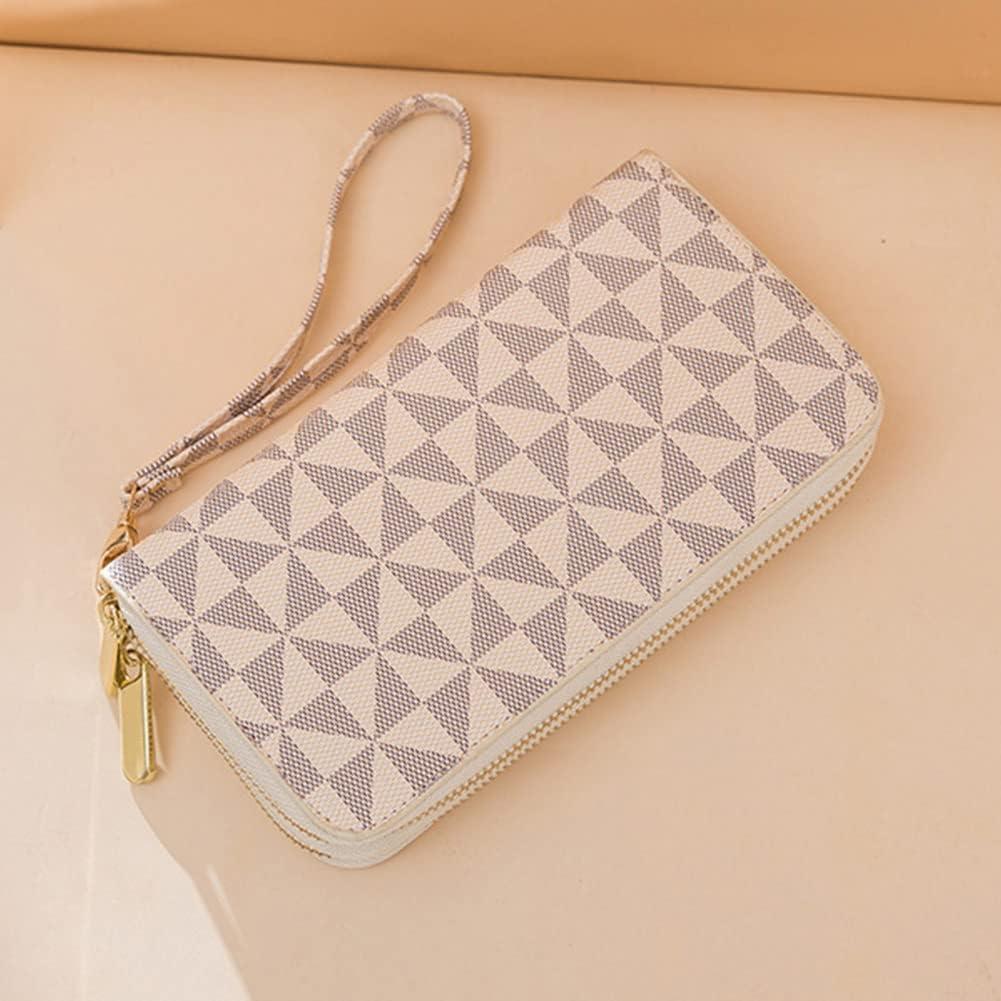 Billetera de Dama Veki Doble Cierre Cuero Monocapa Blanca