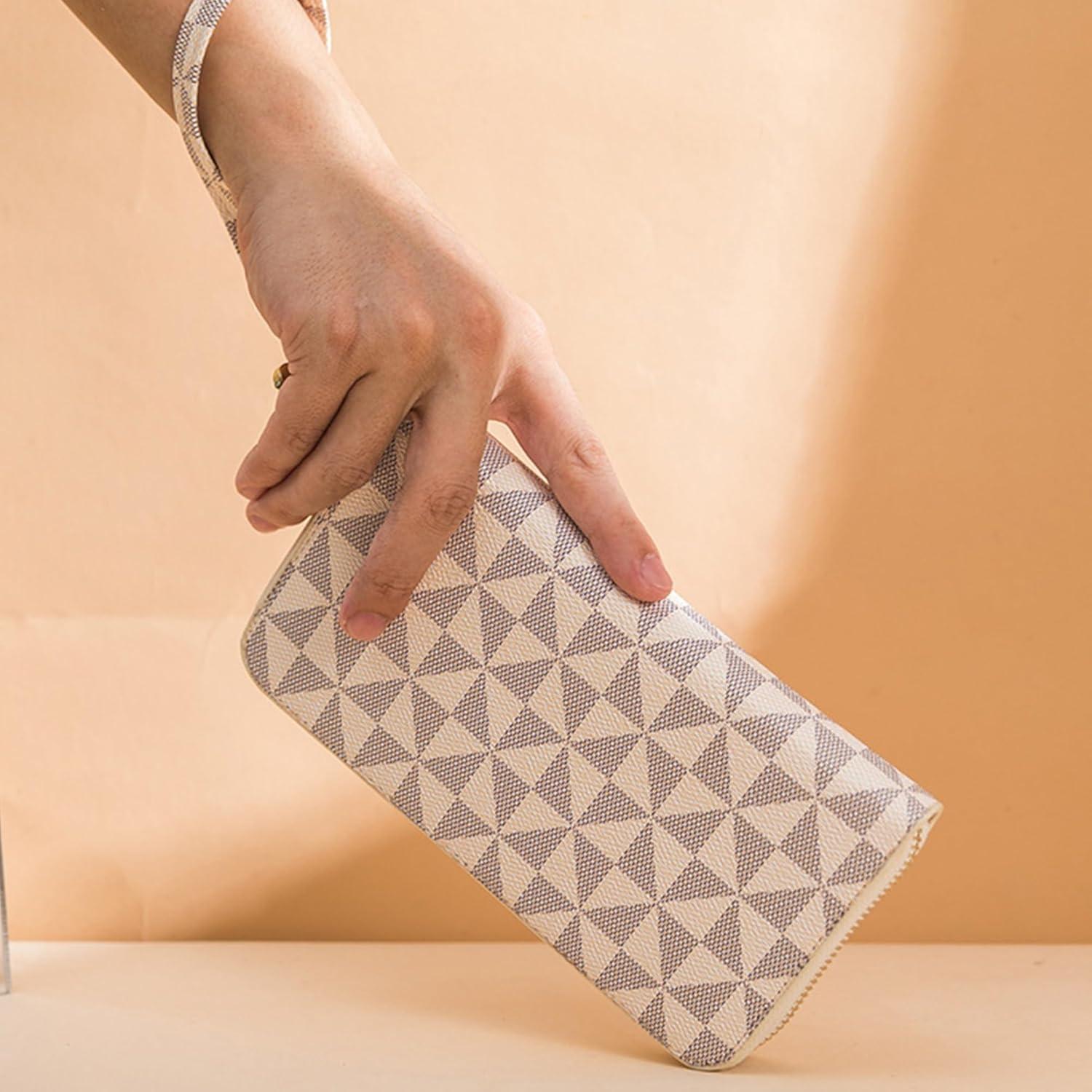 Billetera de Dama Veki Doble Cierre Cuero Monocapa Blanca