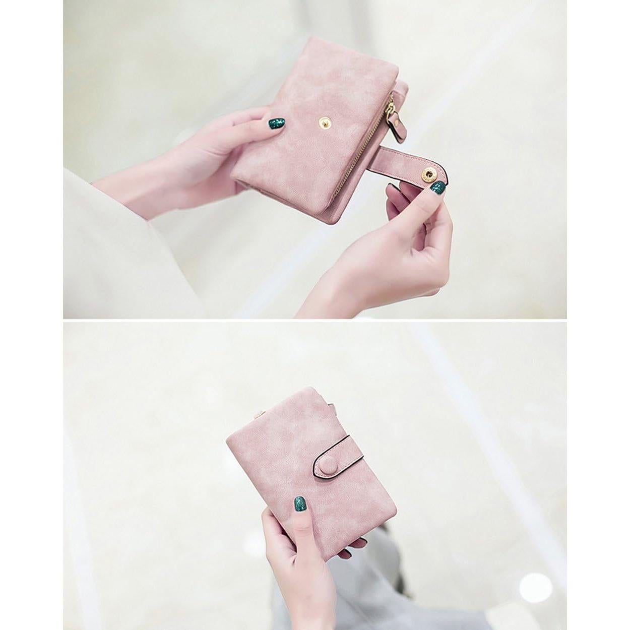 Cartera Bifold RFID de Cuero PU para Mujeres - TOPKULL