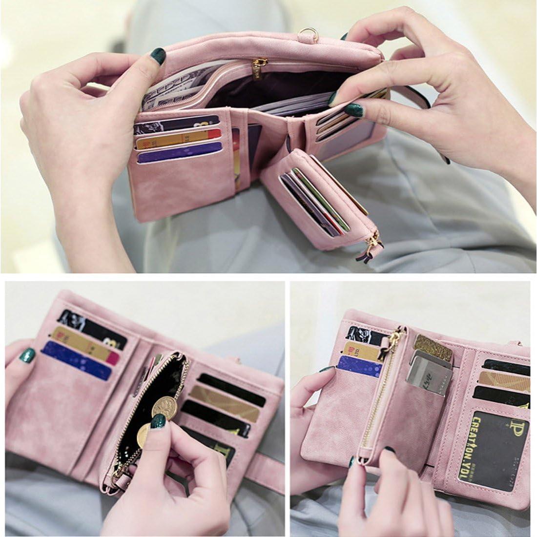 Cartera Bifold RFID de Cuero PU para Mujeres - TOPKULL