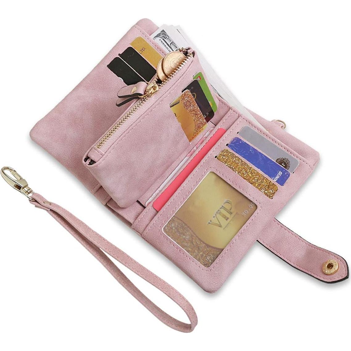 Cartera Bifold RFID de Cuero PU para Mujeres - TOPKULL
