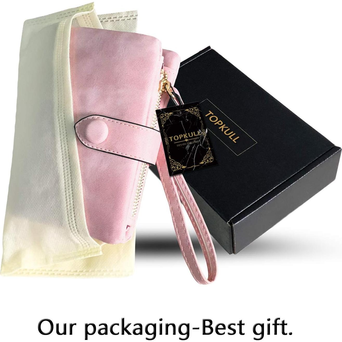 Cartera Bifold RFID de Cuero PU para Mujeres - TOPKULL