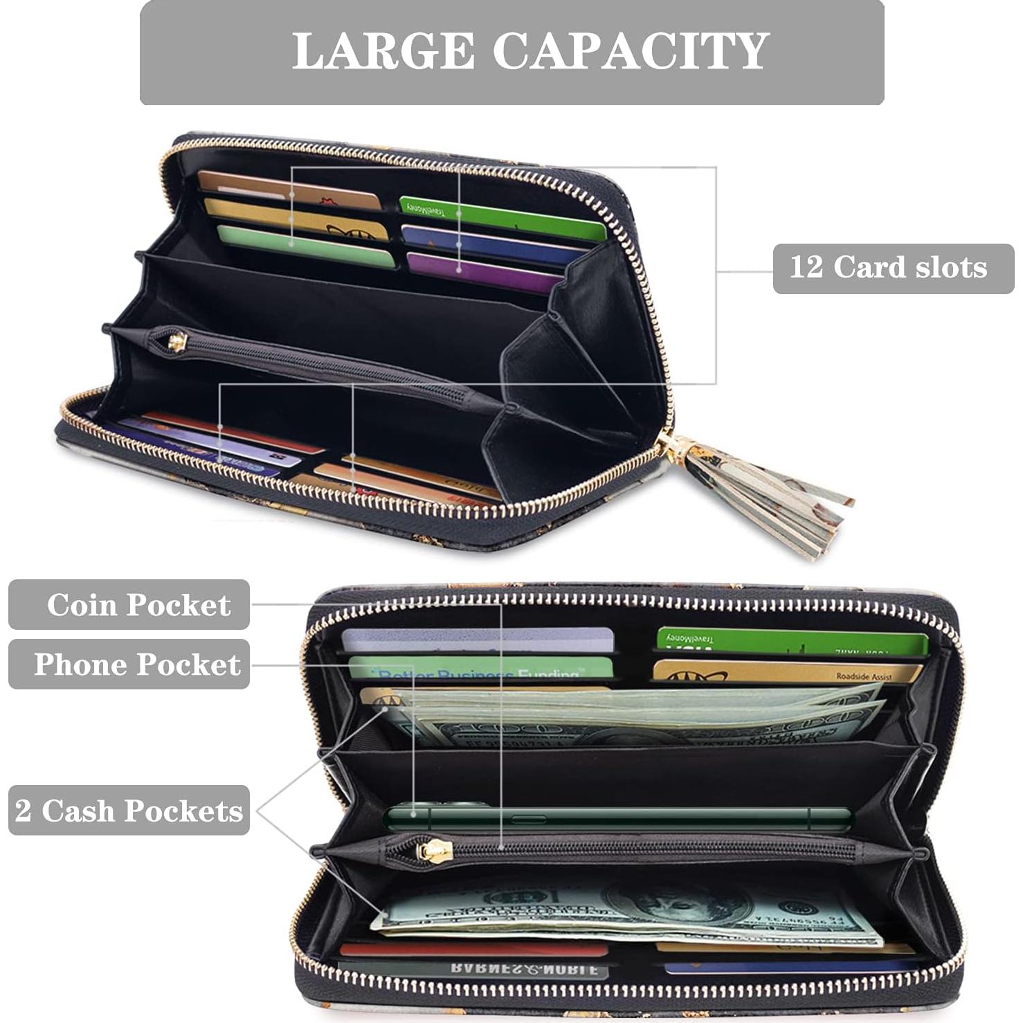 Cartera para Mujeres PU con Borlas y Correa - 19.5x10.8cm