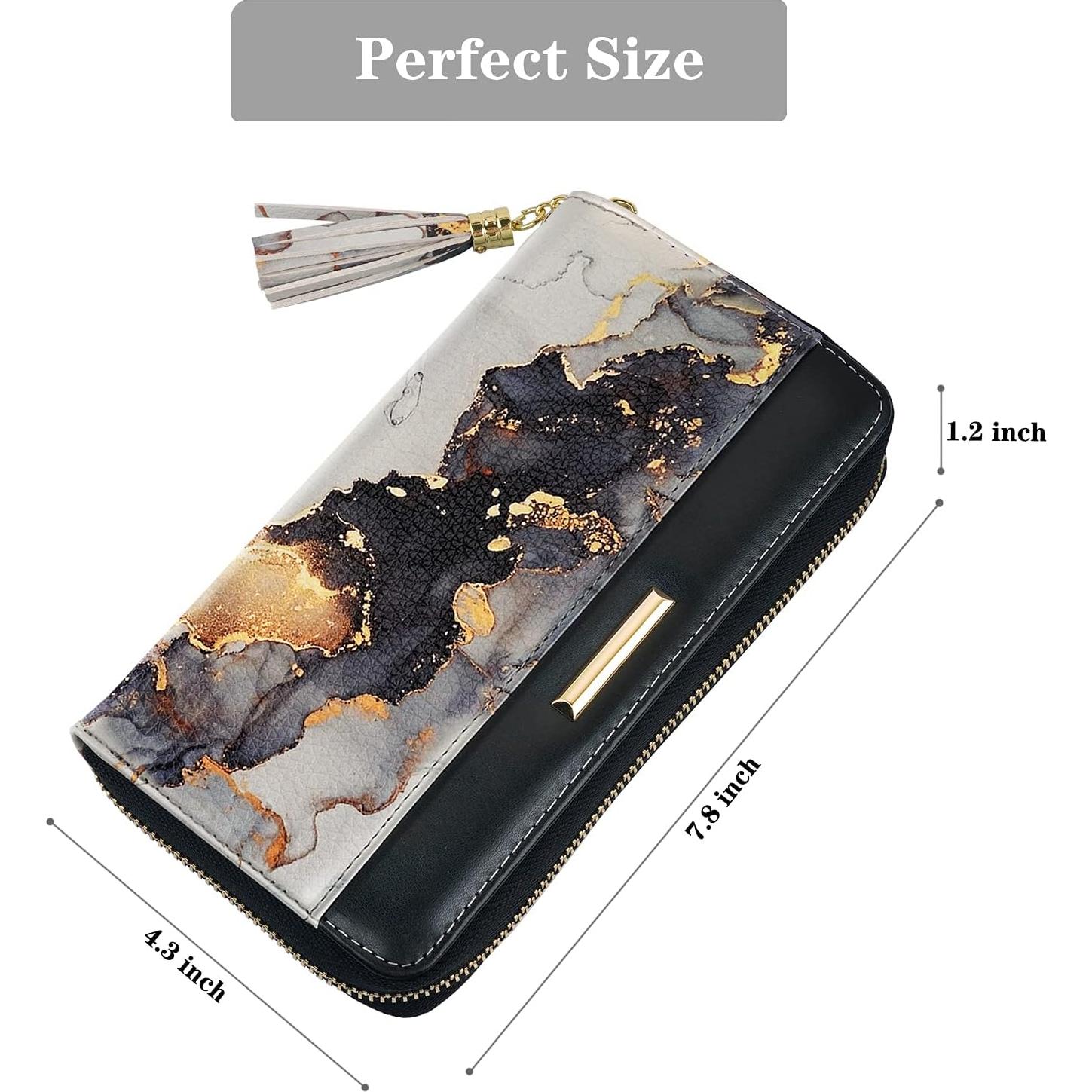 Cartera para Mujeres PU con Borlas y Correa - 19.5x10.8cm