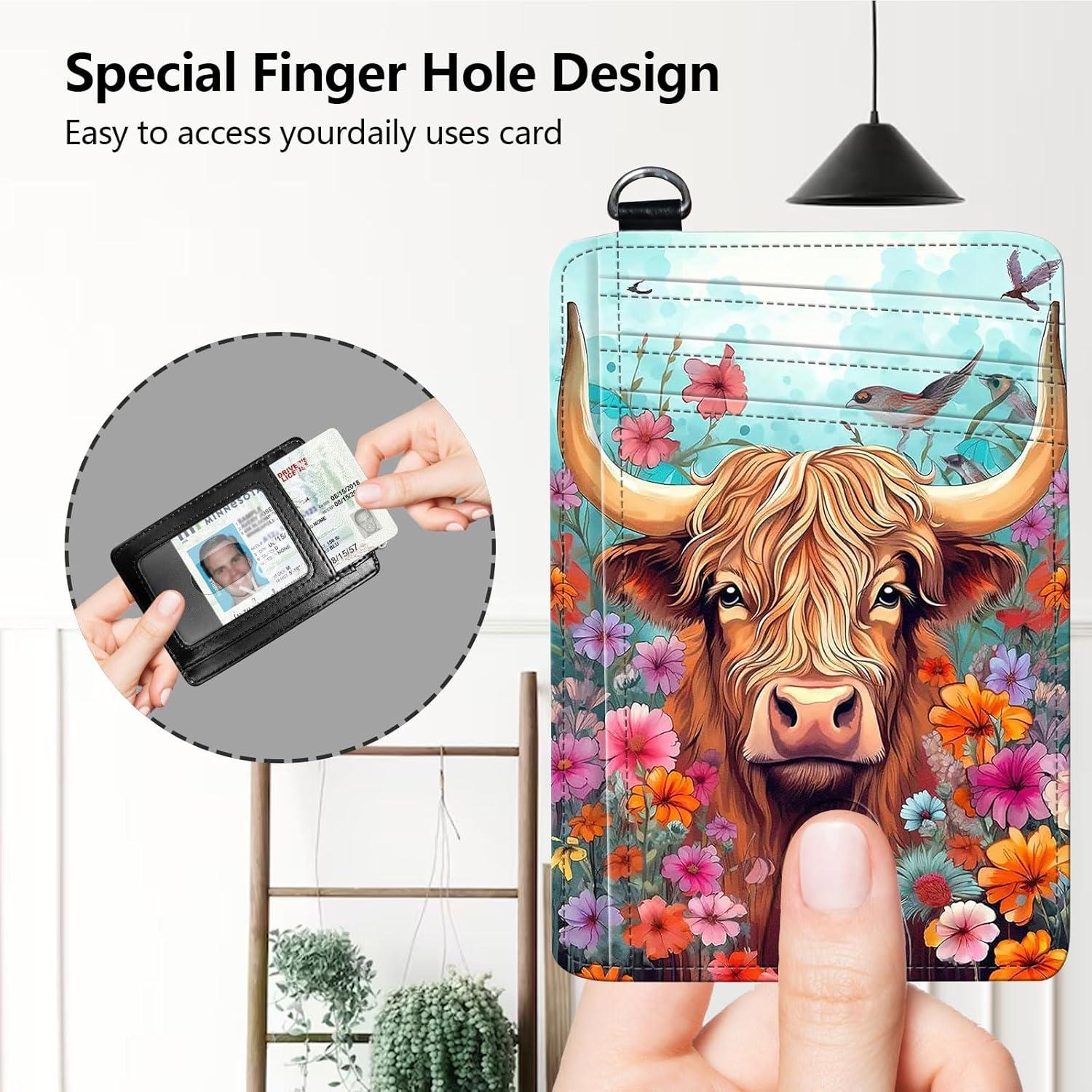 Billetera delgada Qindaiwen con bloqueo RFID y correa - Diseño elegante