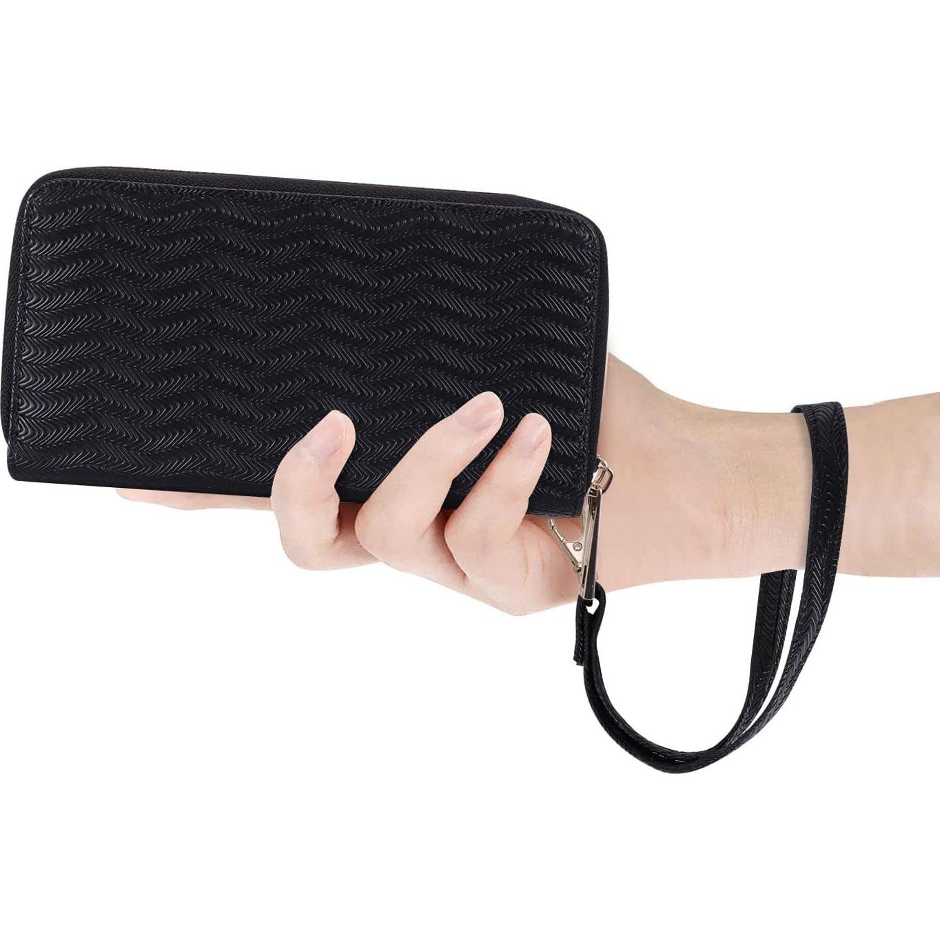 Cartera Doble Cierre HAWEE para Mujer con Soporte Teléfono