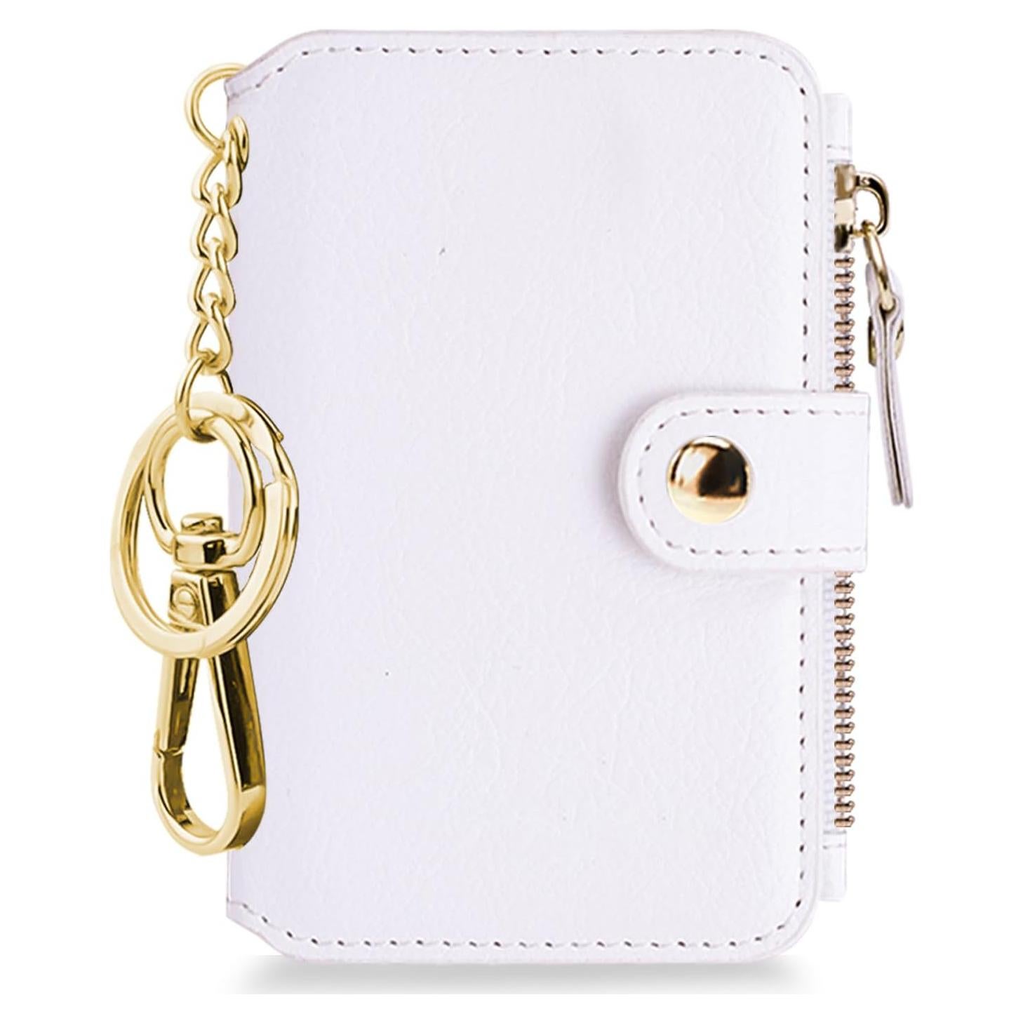 Monedero M-Plateau Blanco con Llavero y Ventana ID