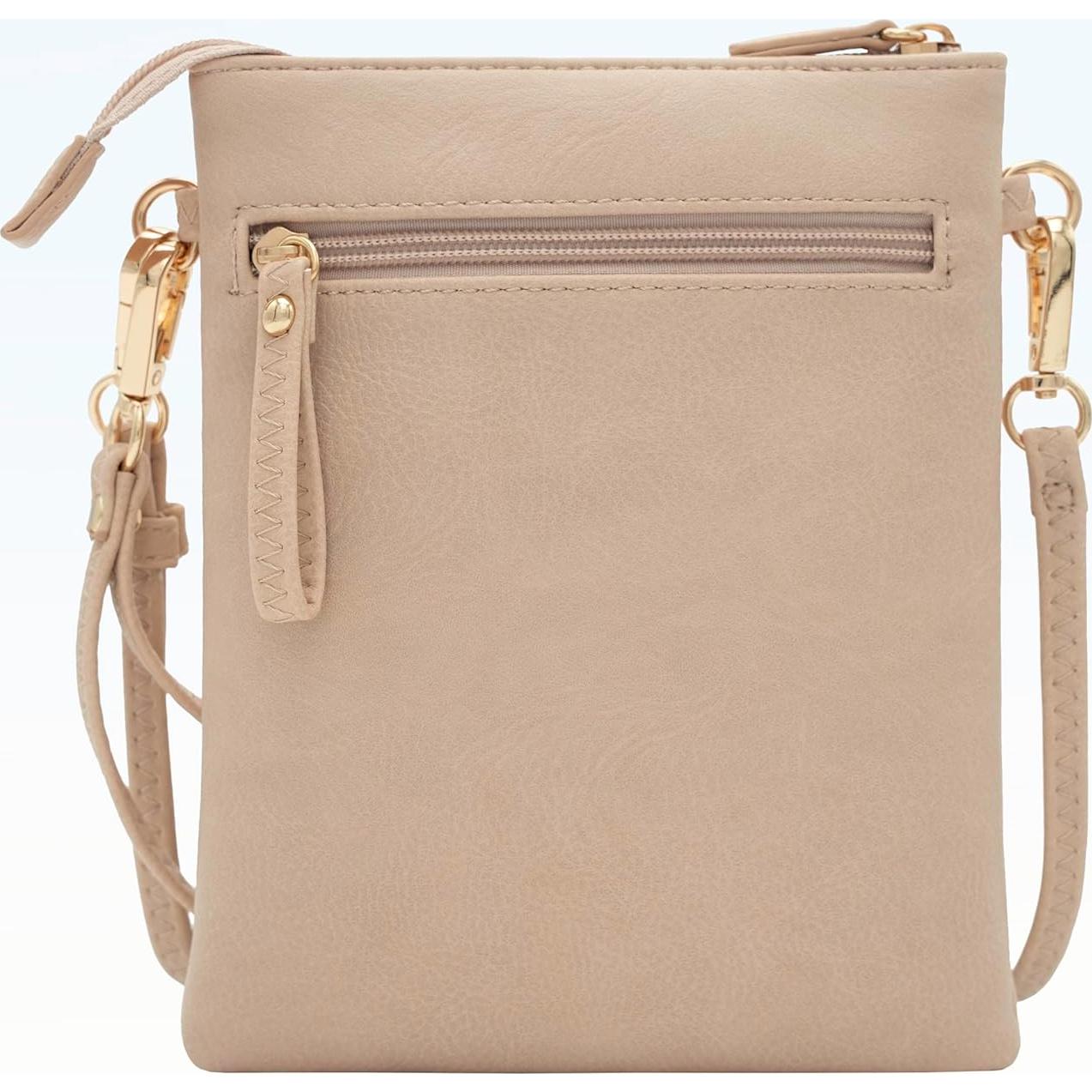 Bolso Cruzado Pequeño Solene para Mujeres - Múltiples Bolsillos