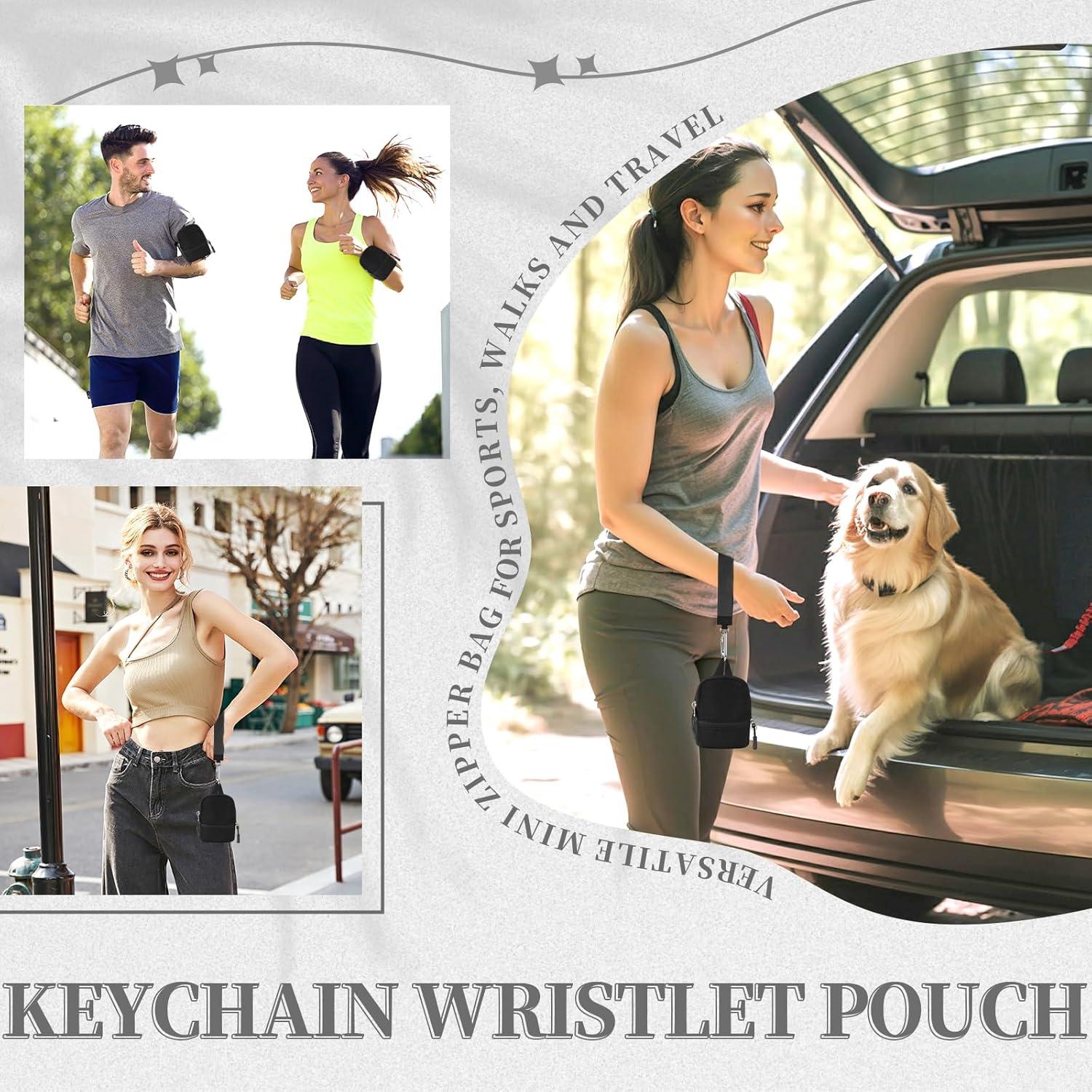 Mini Mochila Llavero Monedero Unisex UIXIZQ Negro 5.1x12.7 cm