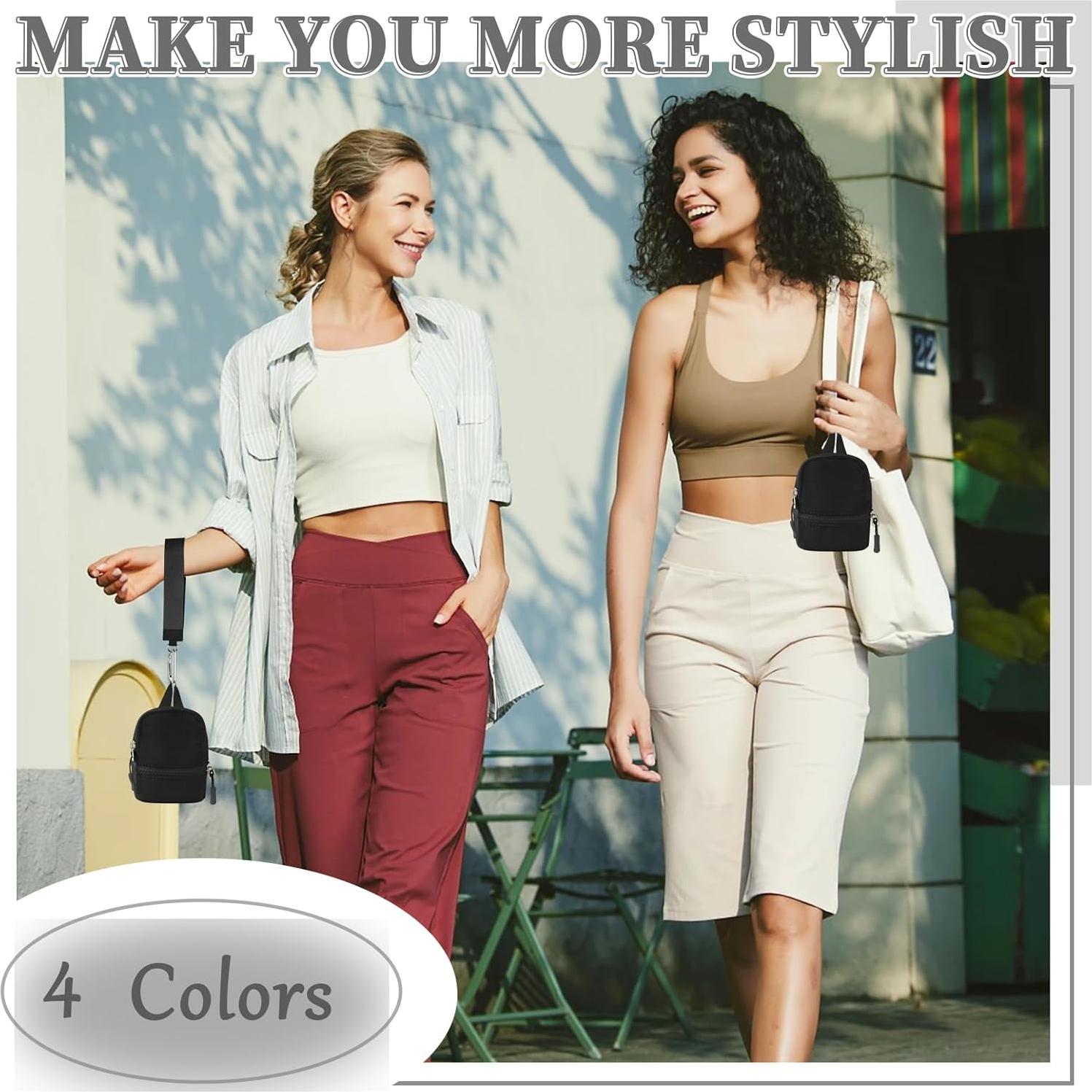 Mini Mochila Llavero Monedero Unisex UIXIZQ Negro 5.1x12.7 cm