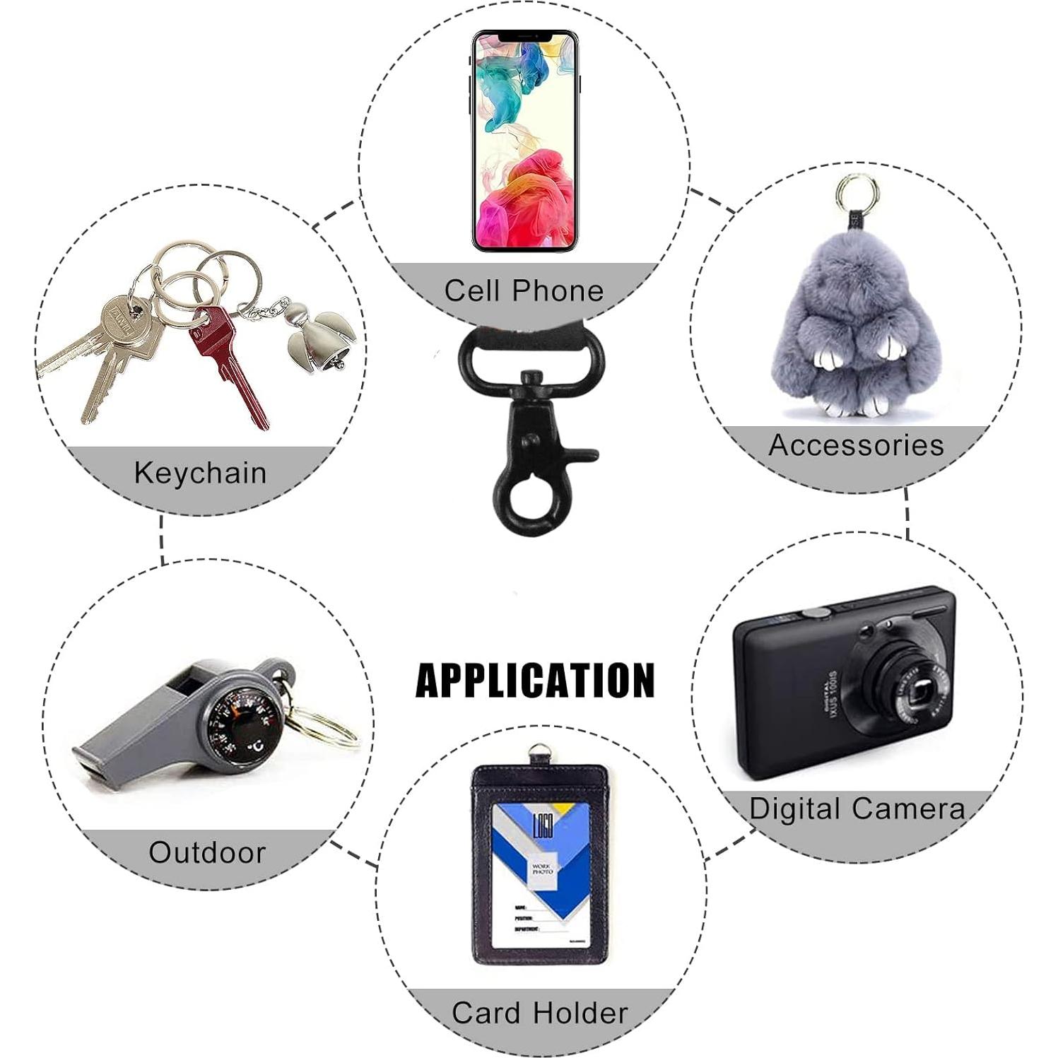 Lanyard de Muñeca Yiflin de Cuero Leopardo Negro 20.5cm