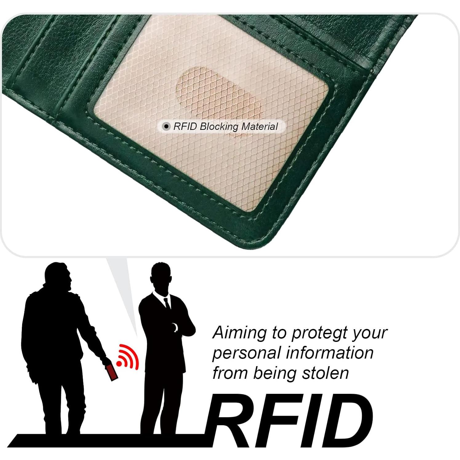 Funda Cartera Desmontable Bocasal para iPhone 16 Verde 6.1"