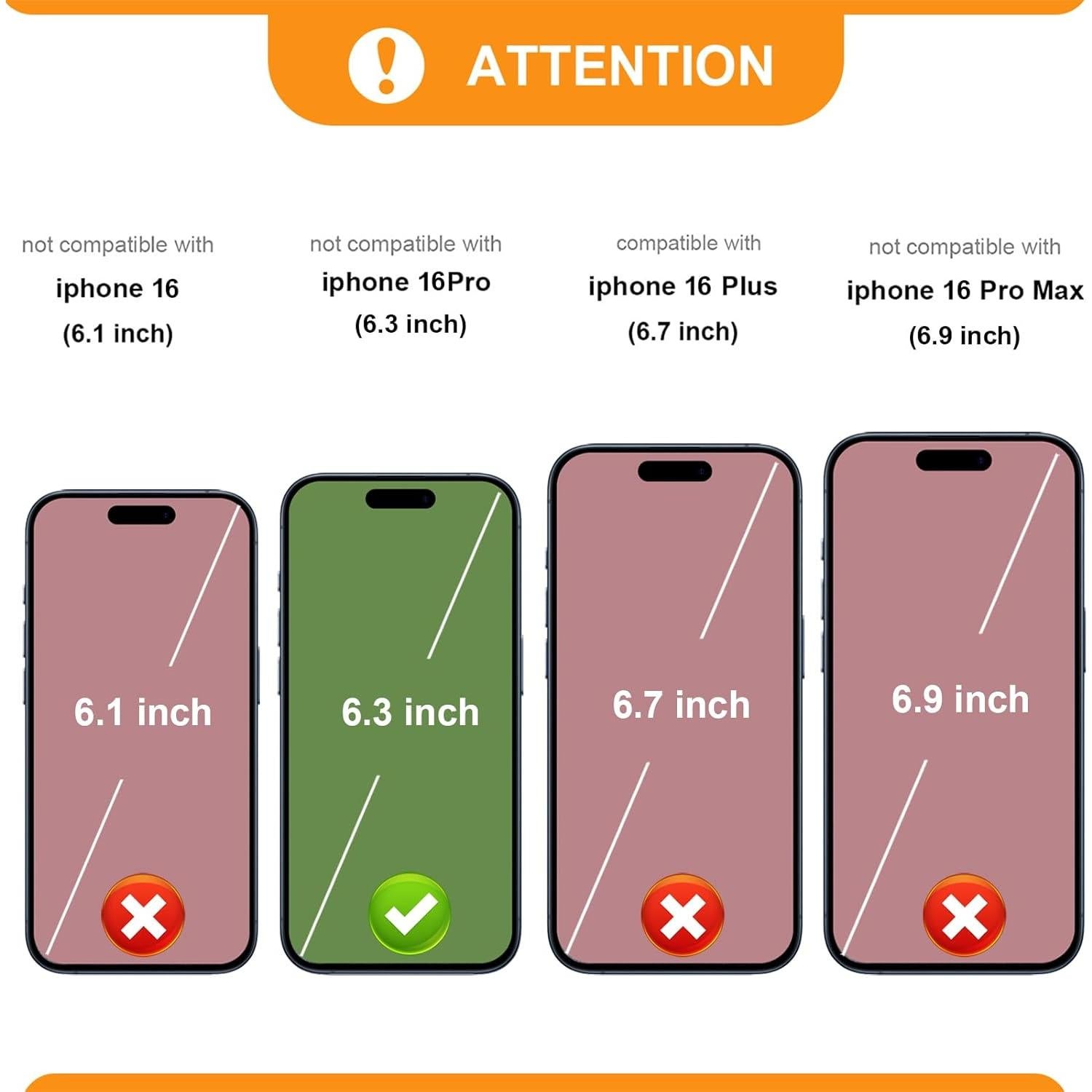 Funda Cartera Desmontable Bocasal para iPhone 16 Pro 6.3" Oro Rosa