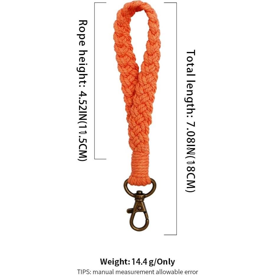 Llavero de Macramé Hecho a Mano XGALBLA para Mujeres - Estilo Country