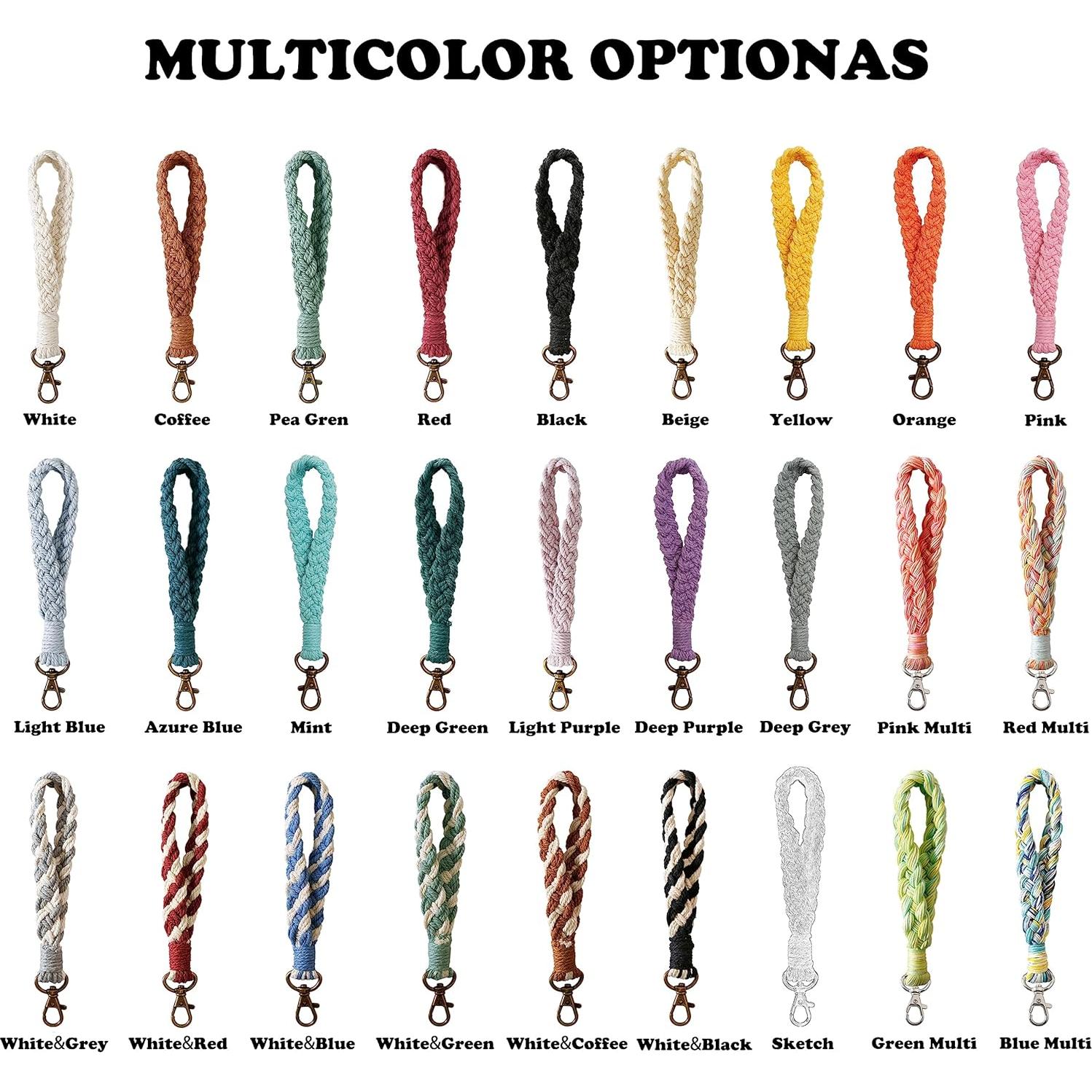 Llavero de Macramé Hecho a Mano XGALBLA para Mujeres - Estilo Country