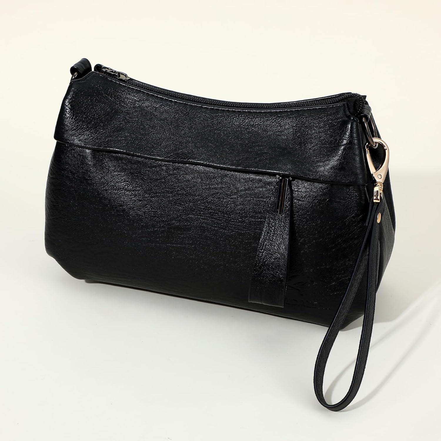 Correa de Muñeca de Cuero PU Tucnoeu Negra 20.5cm