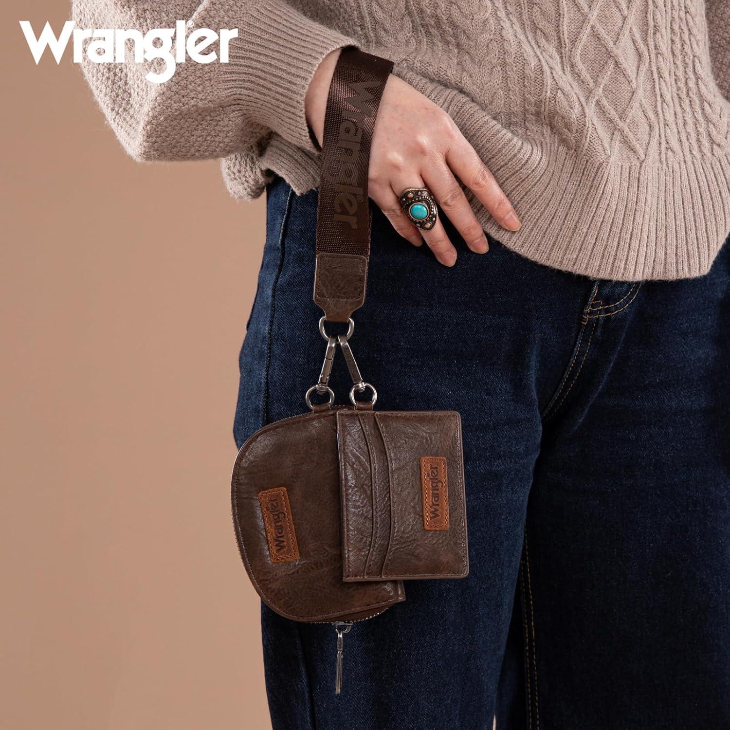 Cartera de Llavero Wrangler para Mujeres con Bloqueo RFID
