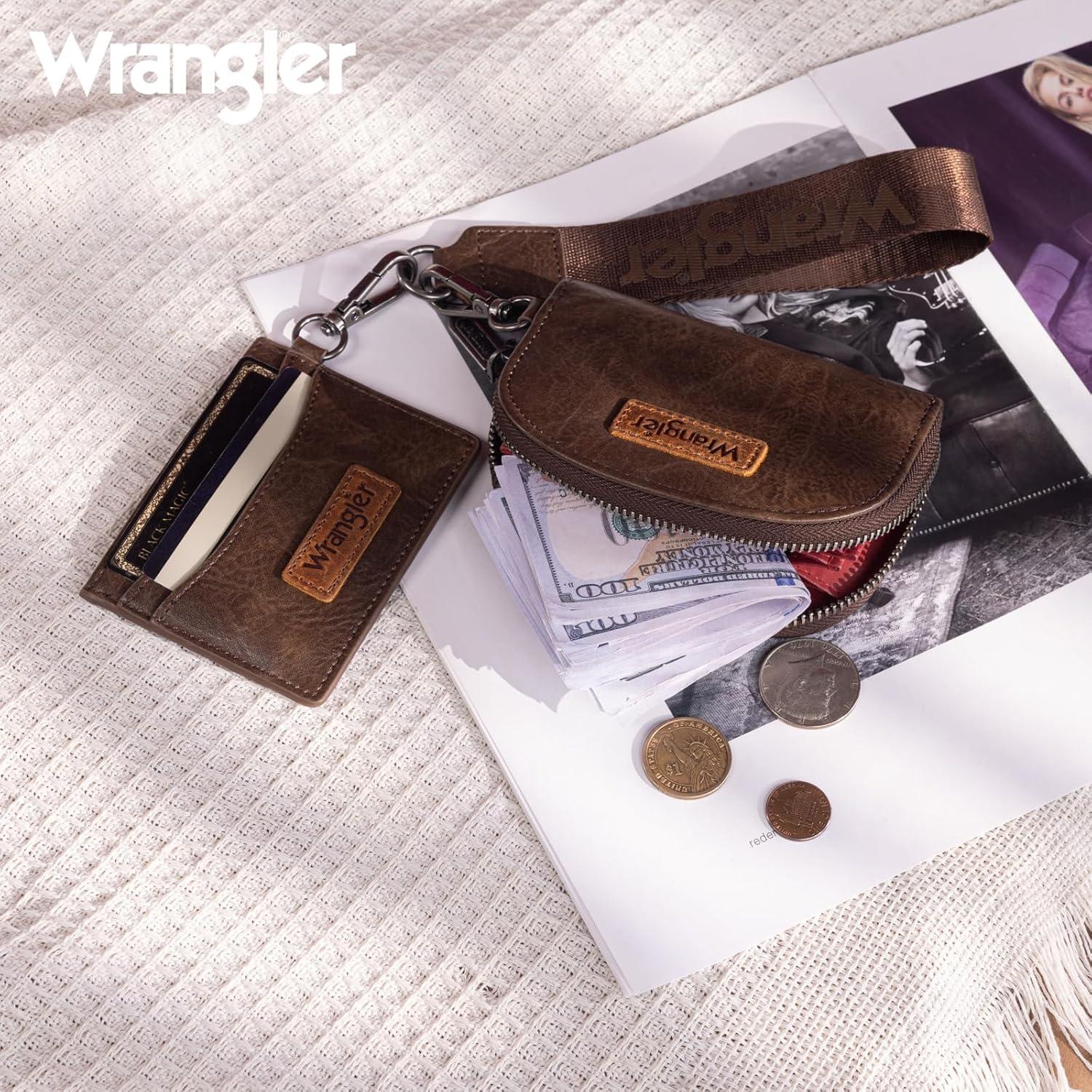 Cartera de Llavero Wrangler para Mujeres con Bloqueo RFID