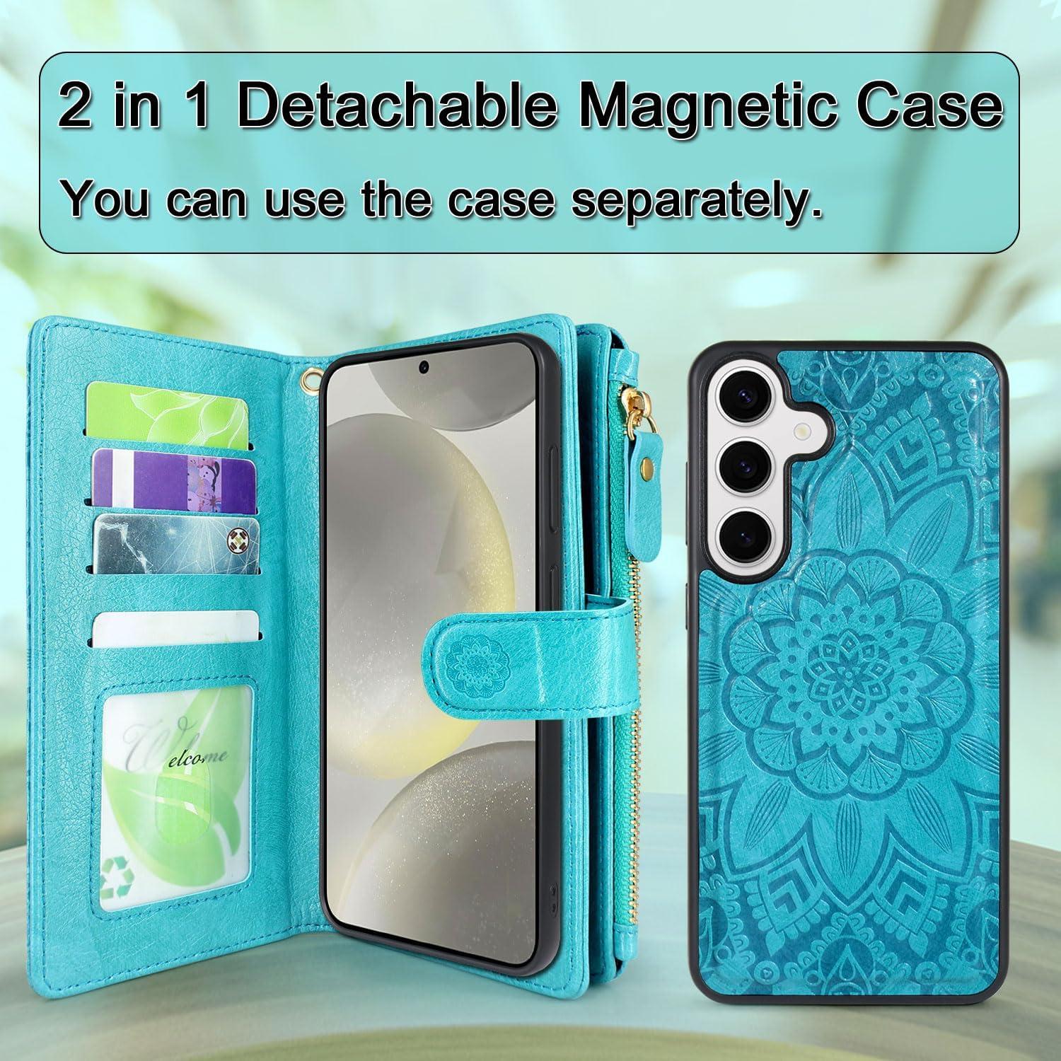 Funda de Cartera Desmontable Harryshell para Samsung Galaxy S25 6.2"