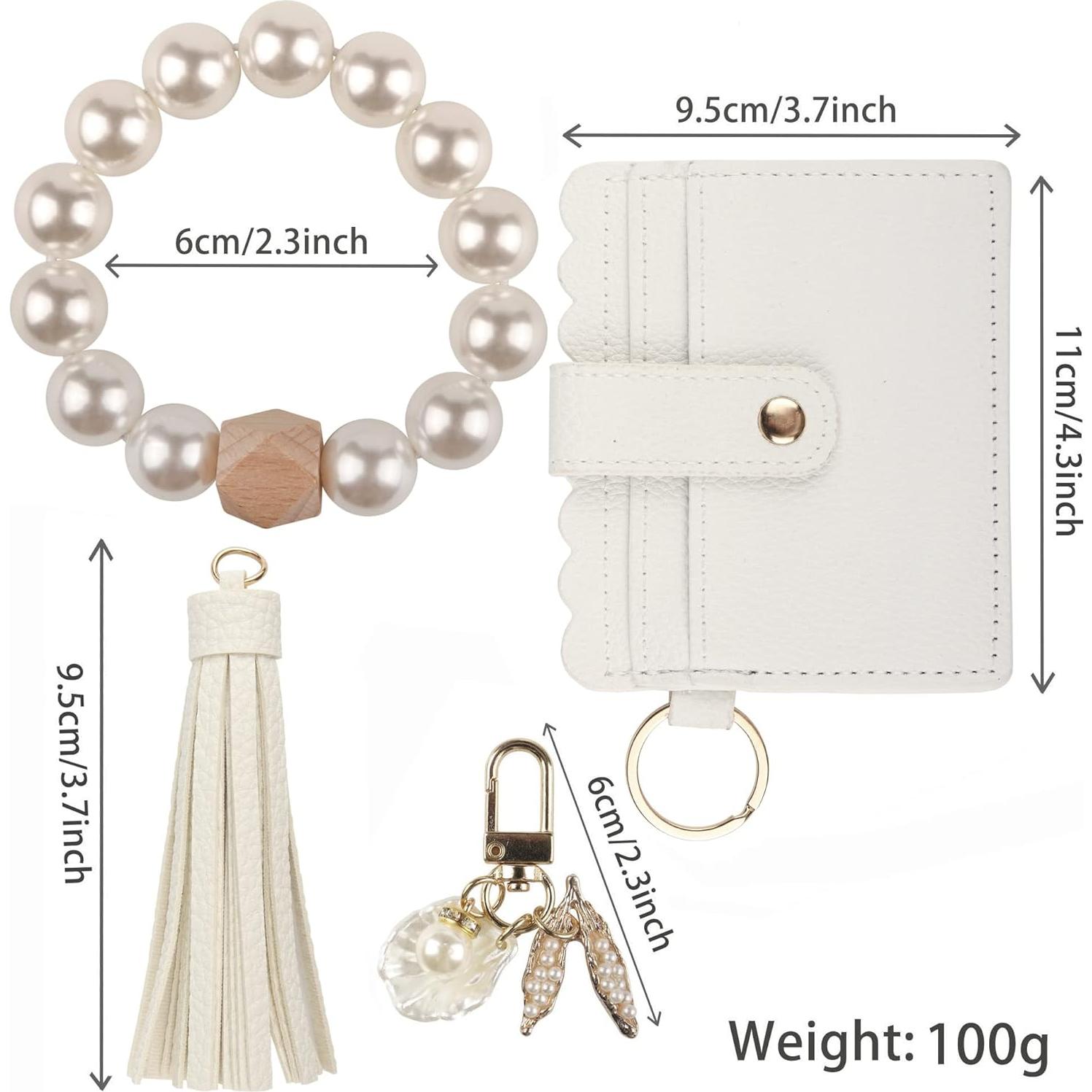 Billetera de muñeca Guran para mujeres con llavero y monedero