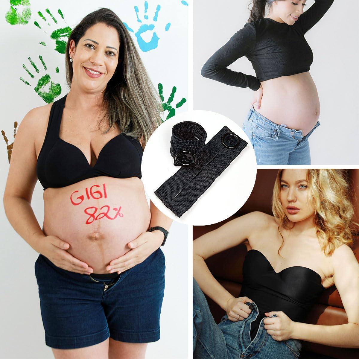 Juego de 6 Extensores de Botón Elástico para Pantalones