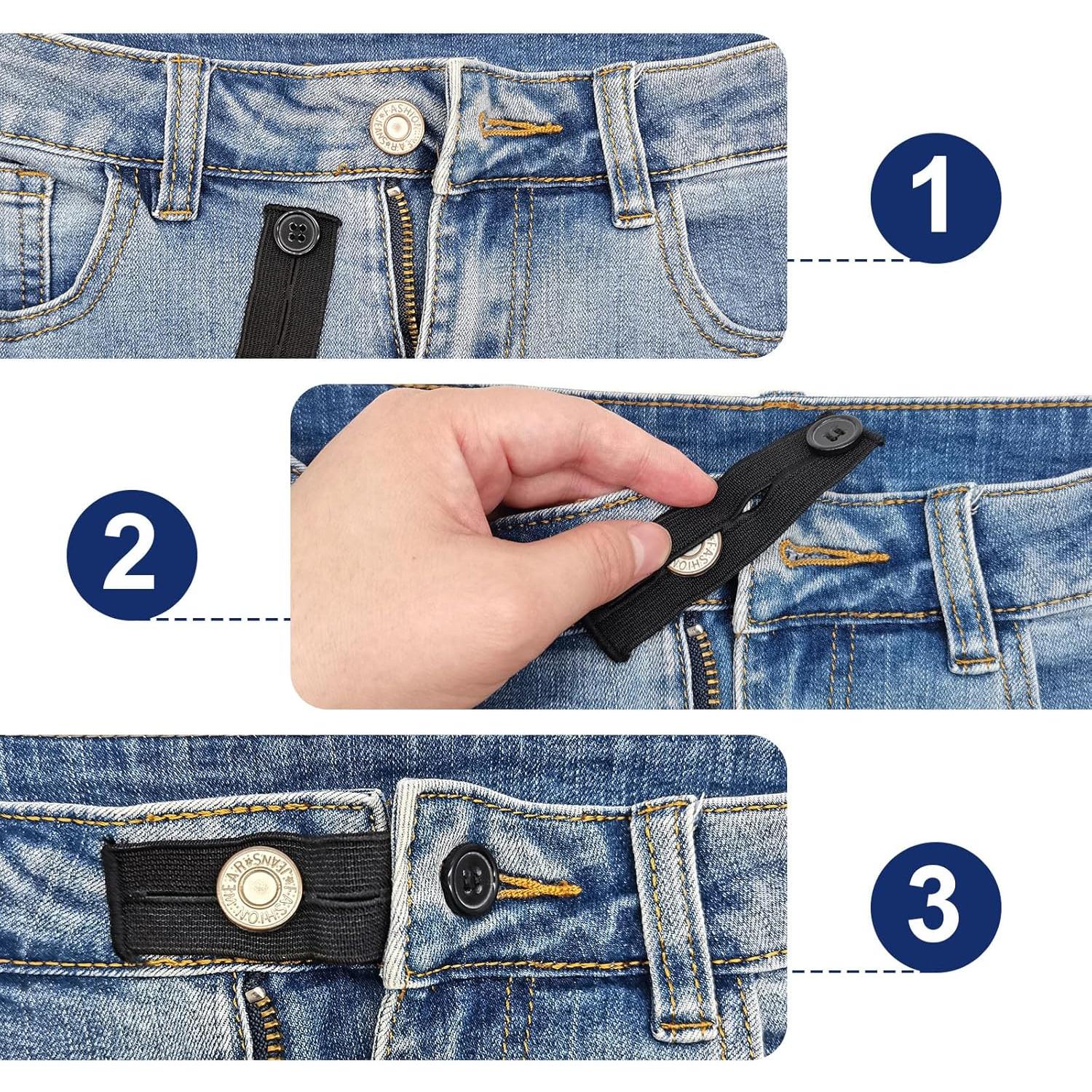 5 PCS Extensores de Cintura Elásticos Ajustables Deshionew