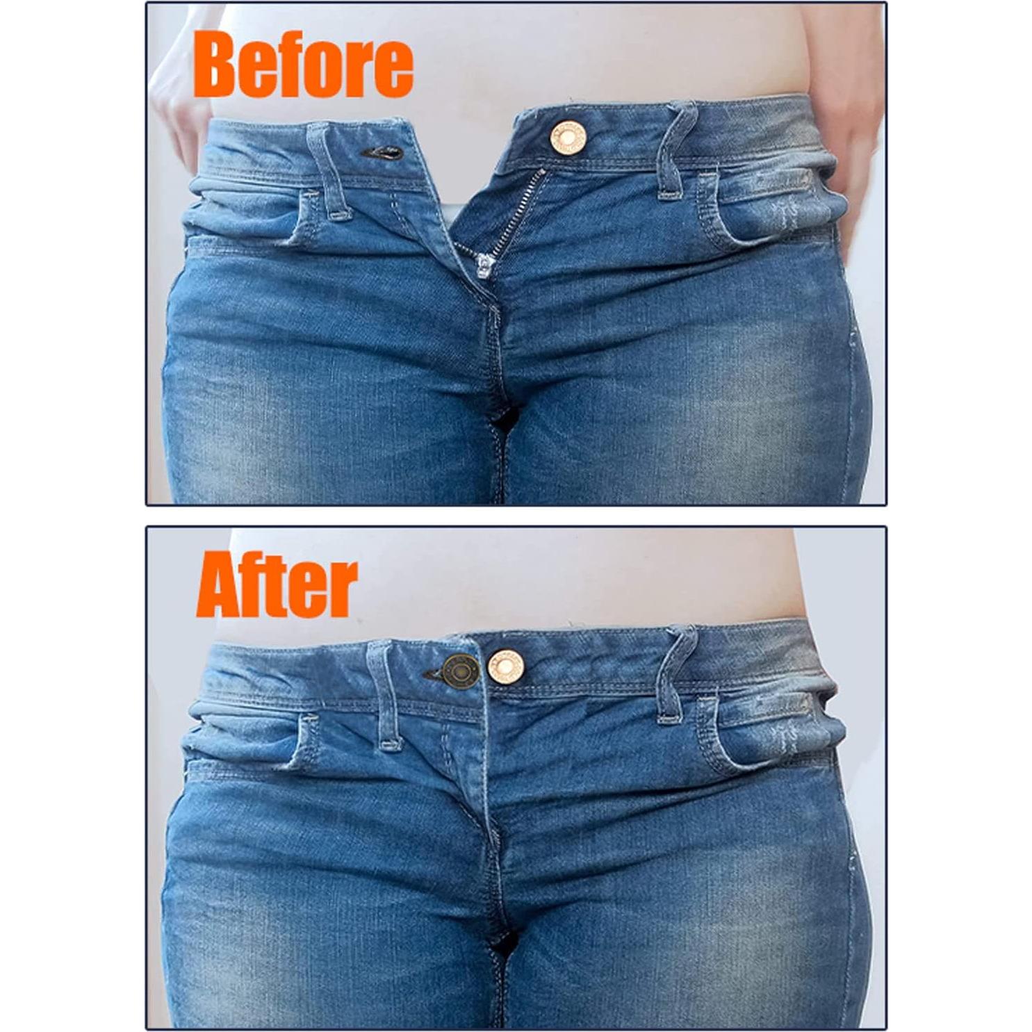 Extensores de Cintura ICEYLI 8 Piezas Ajustables para Pantalones