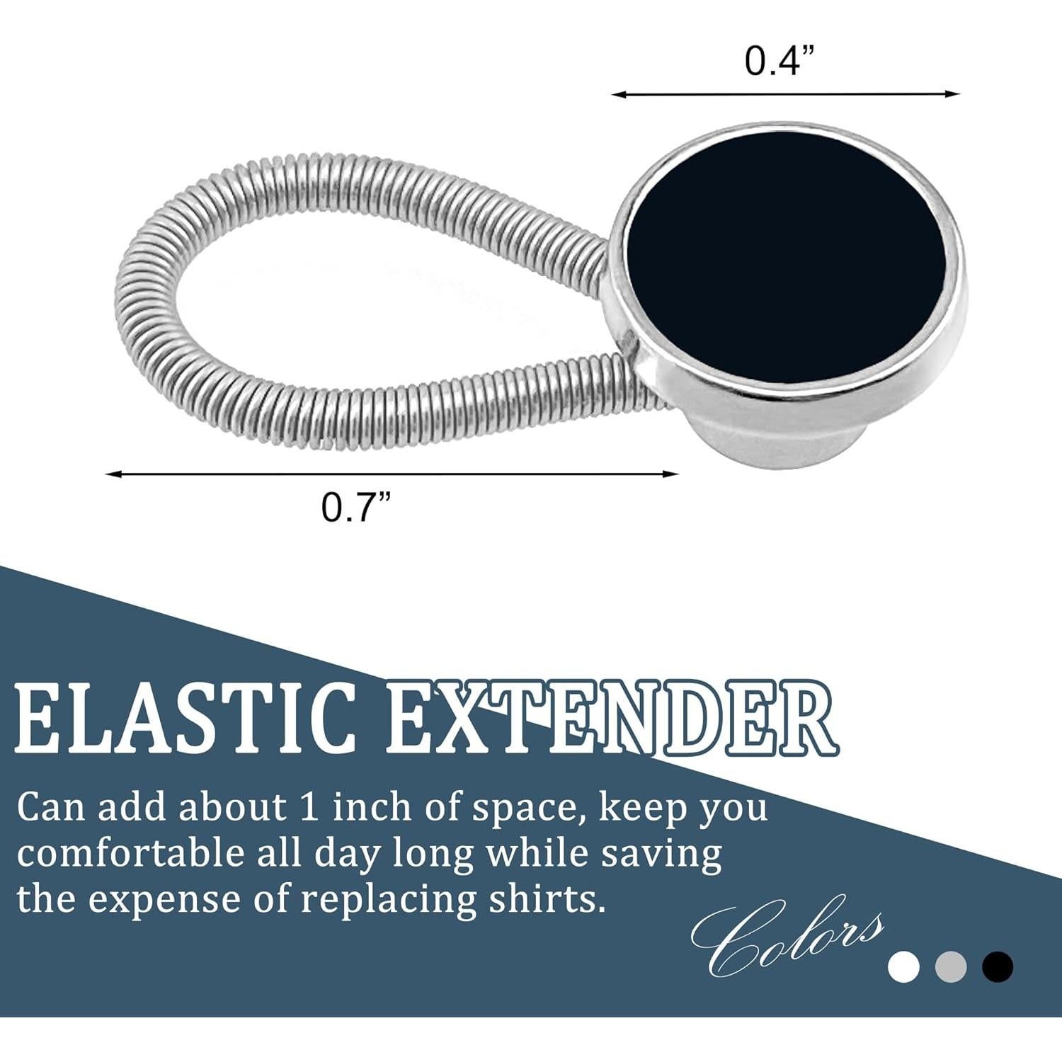 12 Extensores de Cuello Elásticos Deshionew - Ajuste Cómodo para Camisas