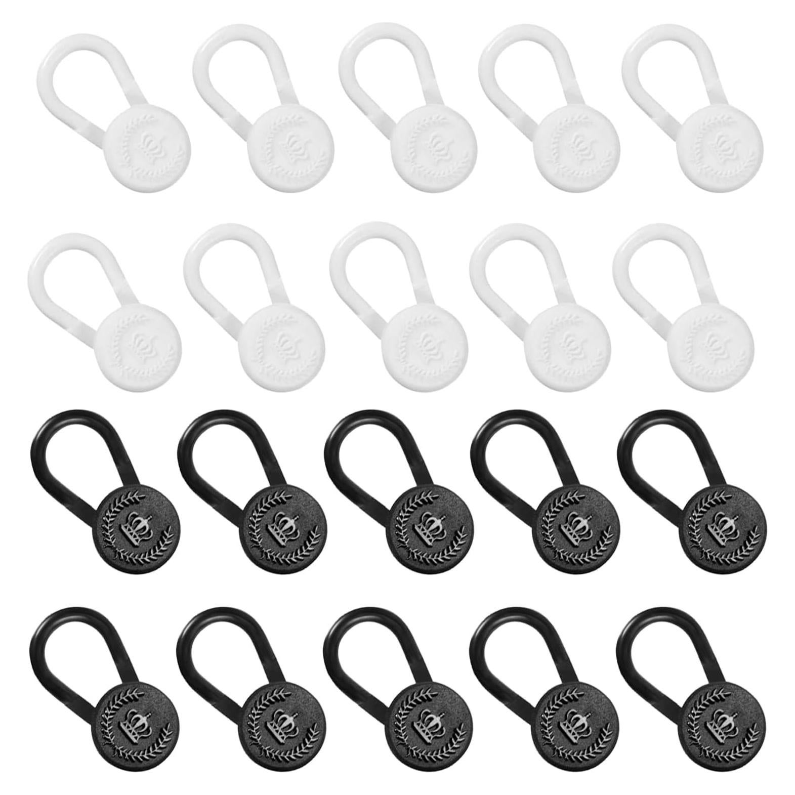 20 Extensores de Cuello de Camisa ZOMAND Negro y Blanco