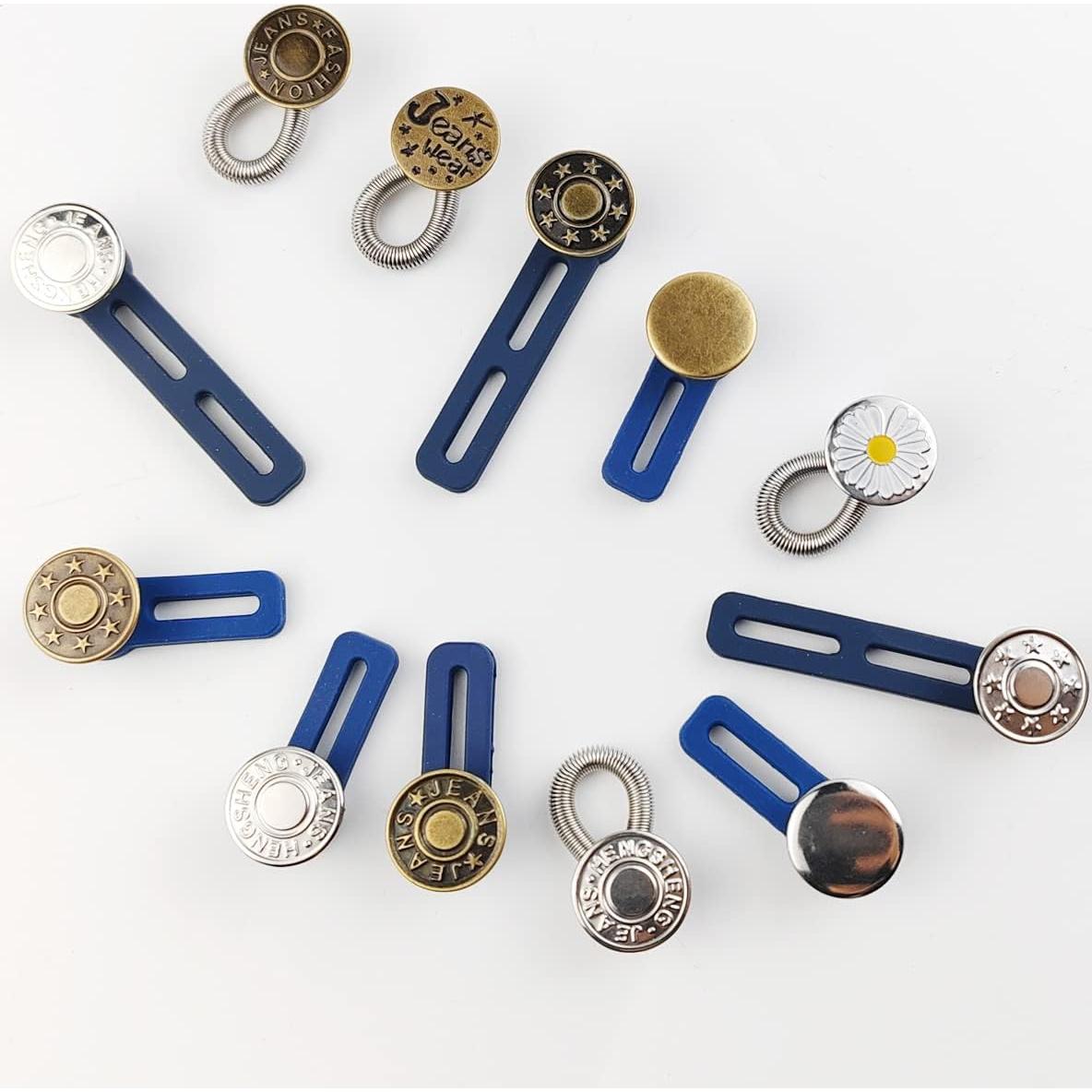 Extensores de Botón GXXMEI 24PCS Ajustables para Pantalones