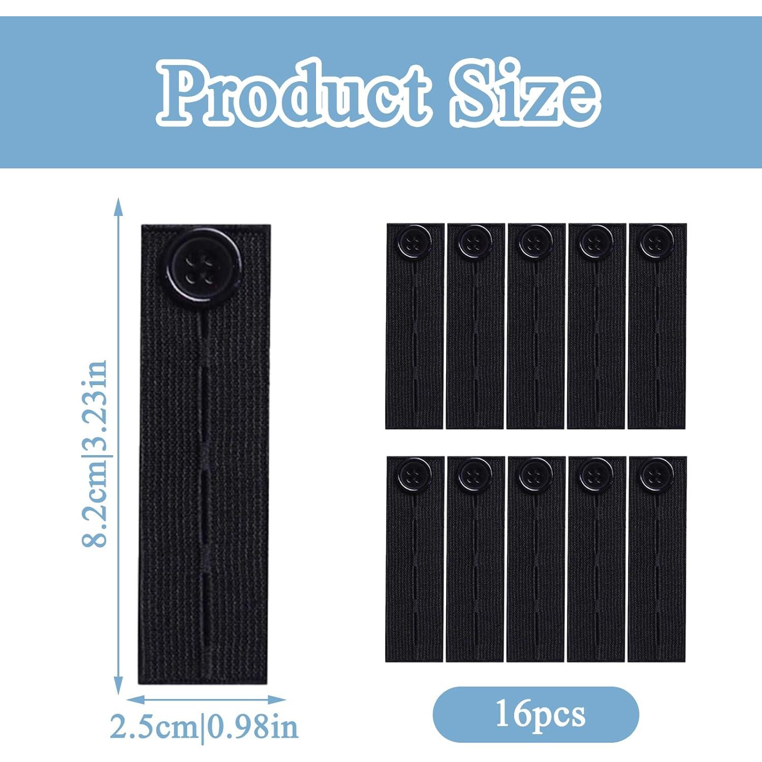 16 Extensores de Cintura Ajustables PKRFCJ para Pantalones