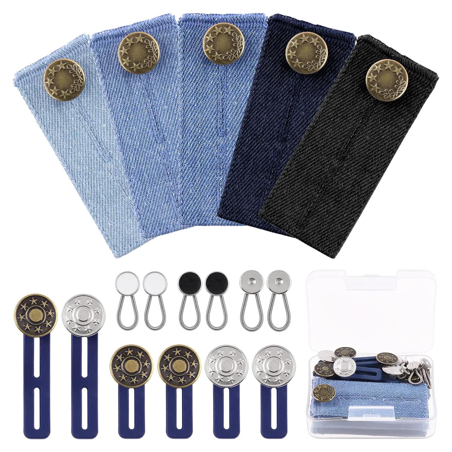 Conjunto de Botones Extensores de Cintura Glarks 17 Piezas