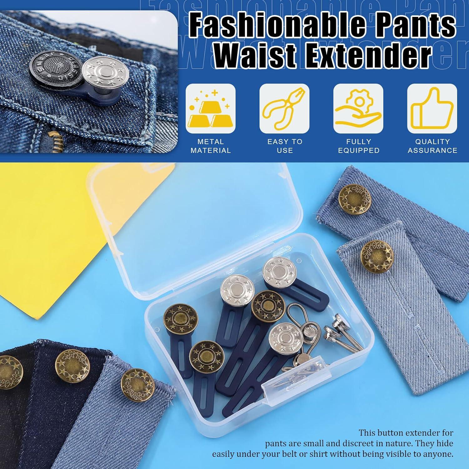 Conjunto de Botones Extensores de Cintura Glarks 17 Piezas