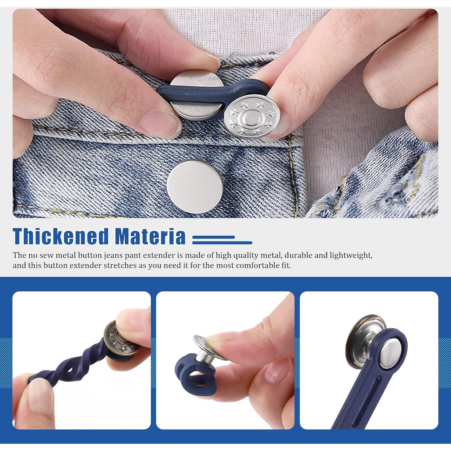 Conjunto de Botones Extensores de Cintura Glarks 17 Piezas