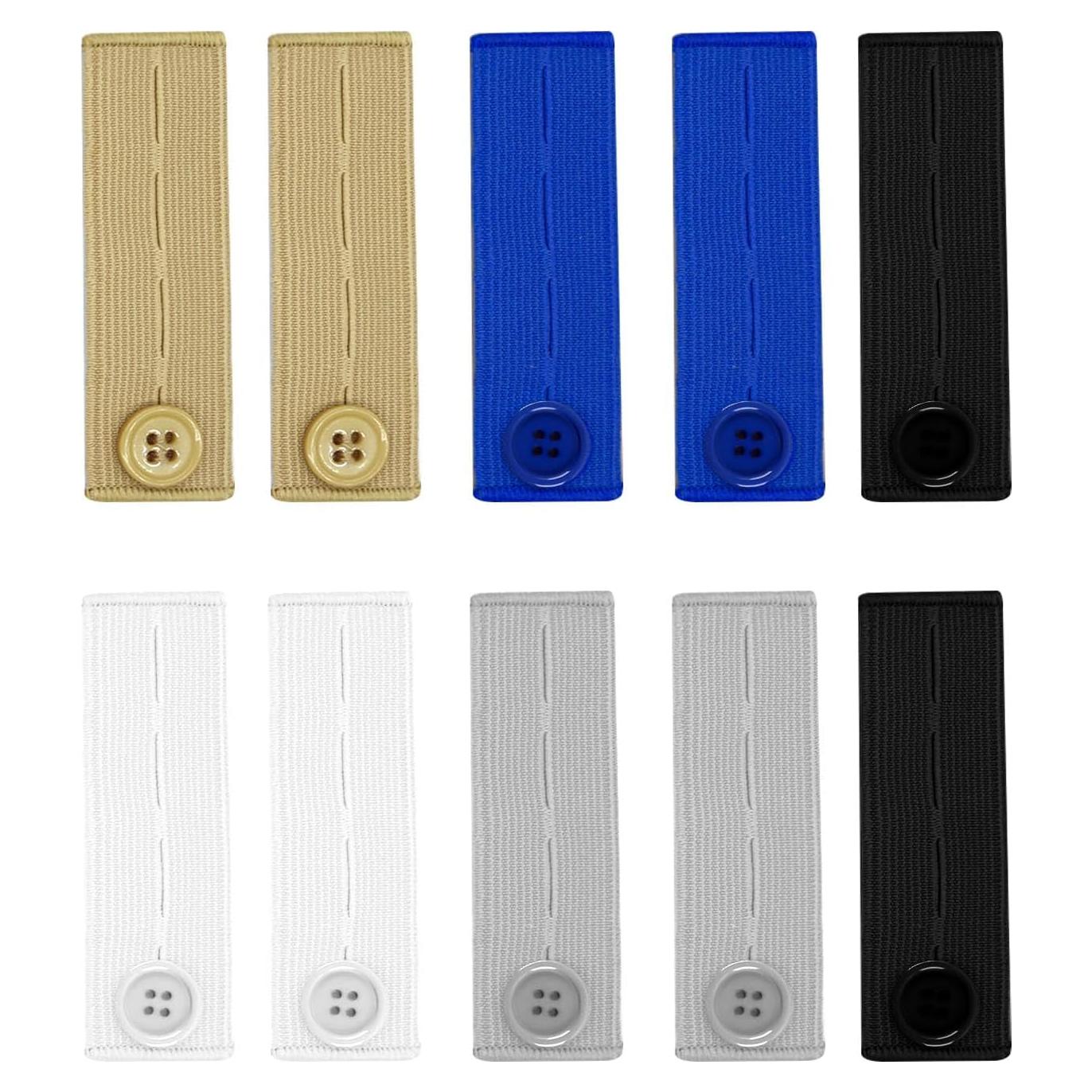 10 Piezas Extensores de Cintura para Jeans Ajustables Keepsweat