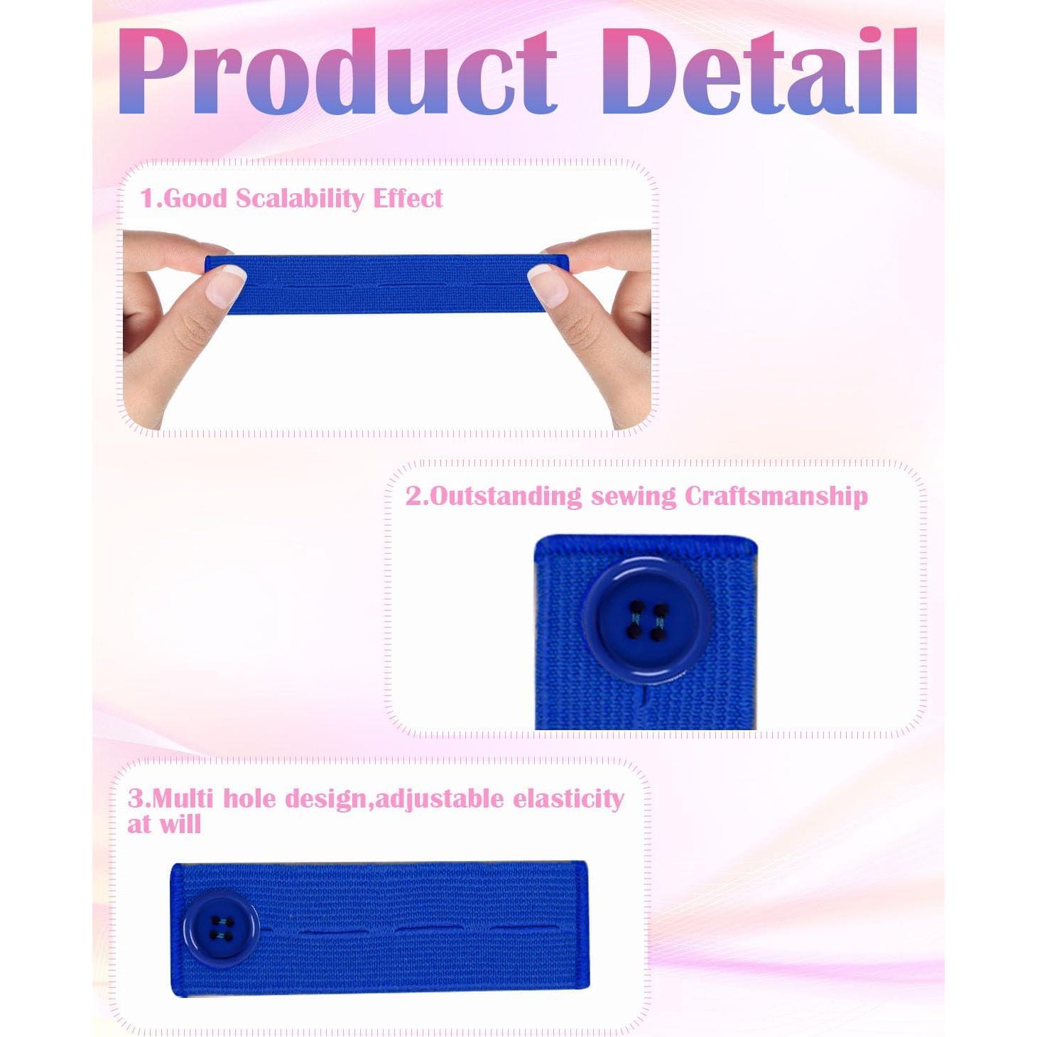 10 Piezas Extensores de Cintura para Jeans Ajustables Keepsweat