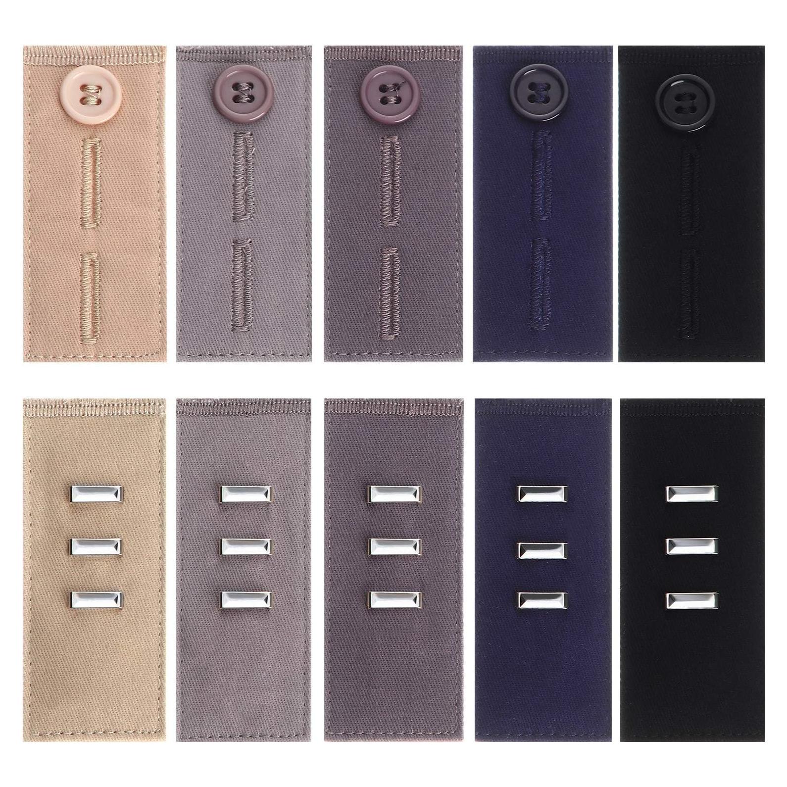 Extensores de Cintura Elásticos TOODOO 10 Piezas Ajustables