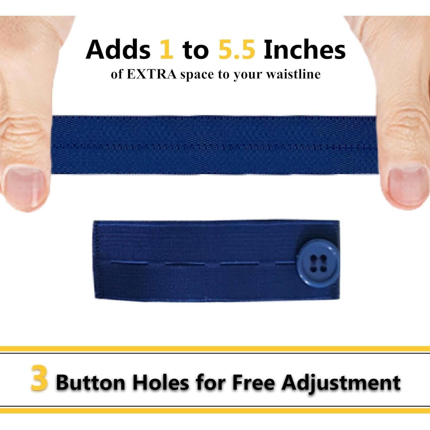 Extensores de Botón Elástico Tzwhwcx 6PCS para Jeans y Pantalones