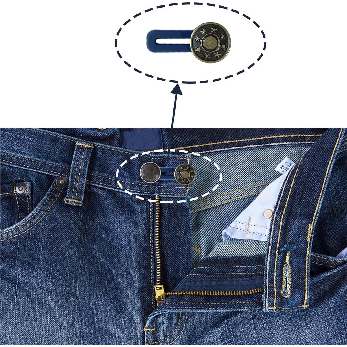 10 Piezas Extensores de Botón para Pantalones y Camisas Yuntop