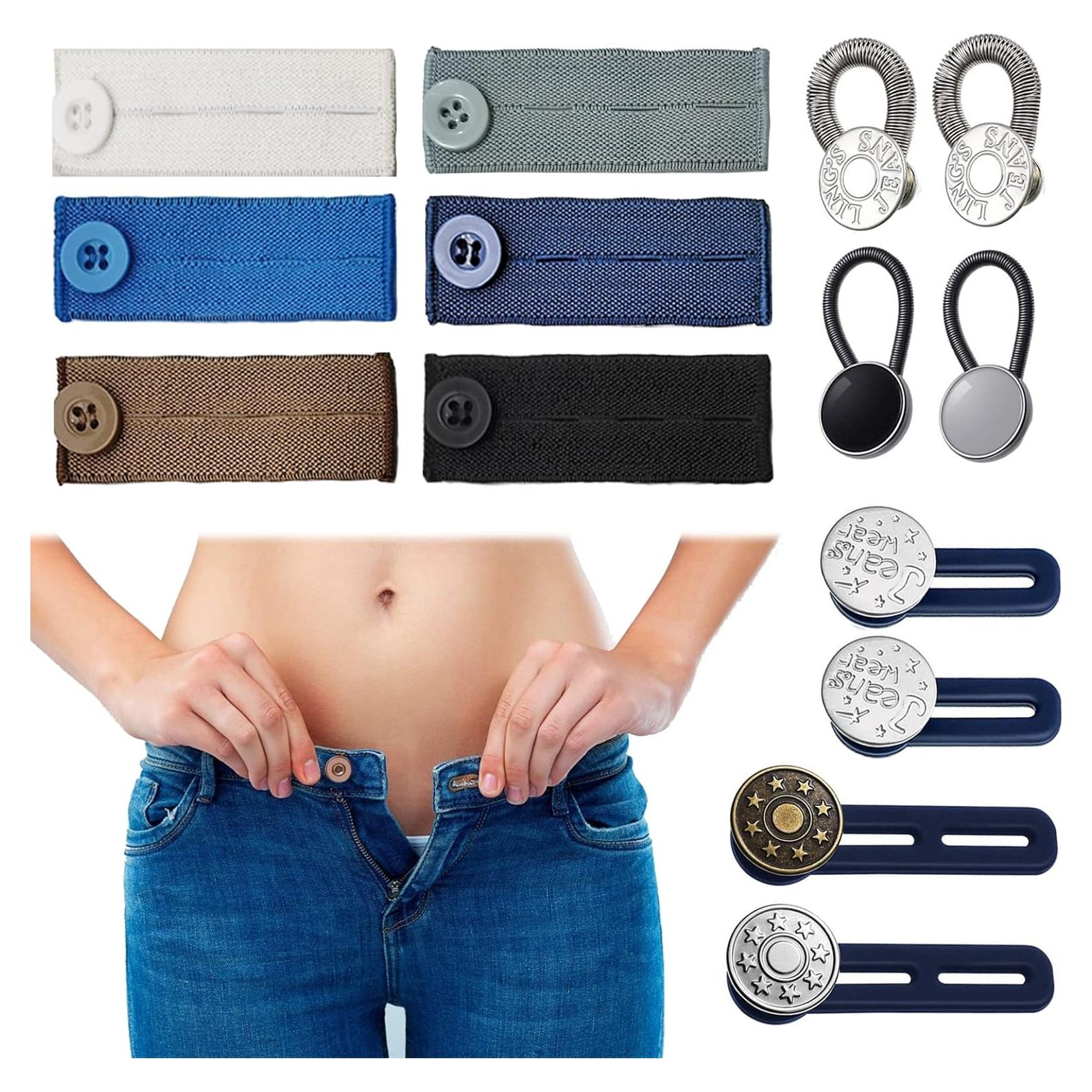 Juego de Extensores de Cintura ZYNERY 14 Piezas para Pantalones