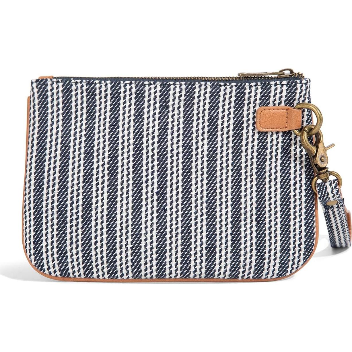 Cartera de Muñeca Grande Lee Azul Jean 21.1x15.2cm