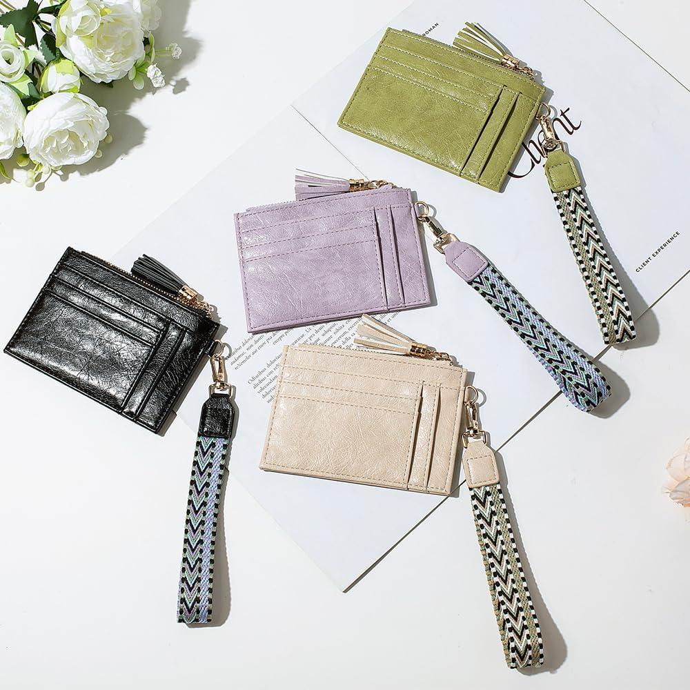 Cartera de muñeca RFID HC para mujeres - Verde, 6 ranuras