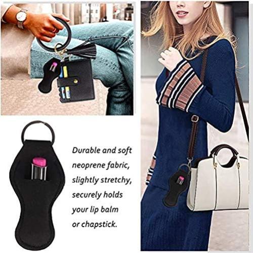 Monedero de muñeca BIHRTC con llavero y soporte labial