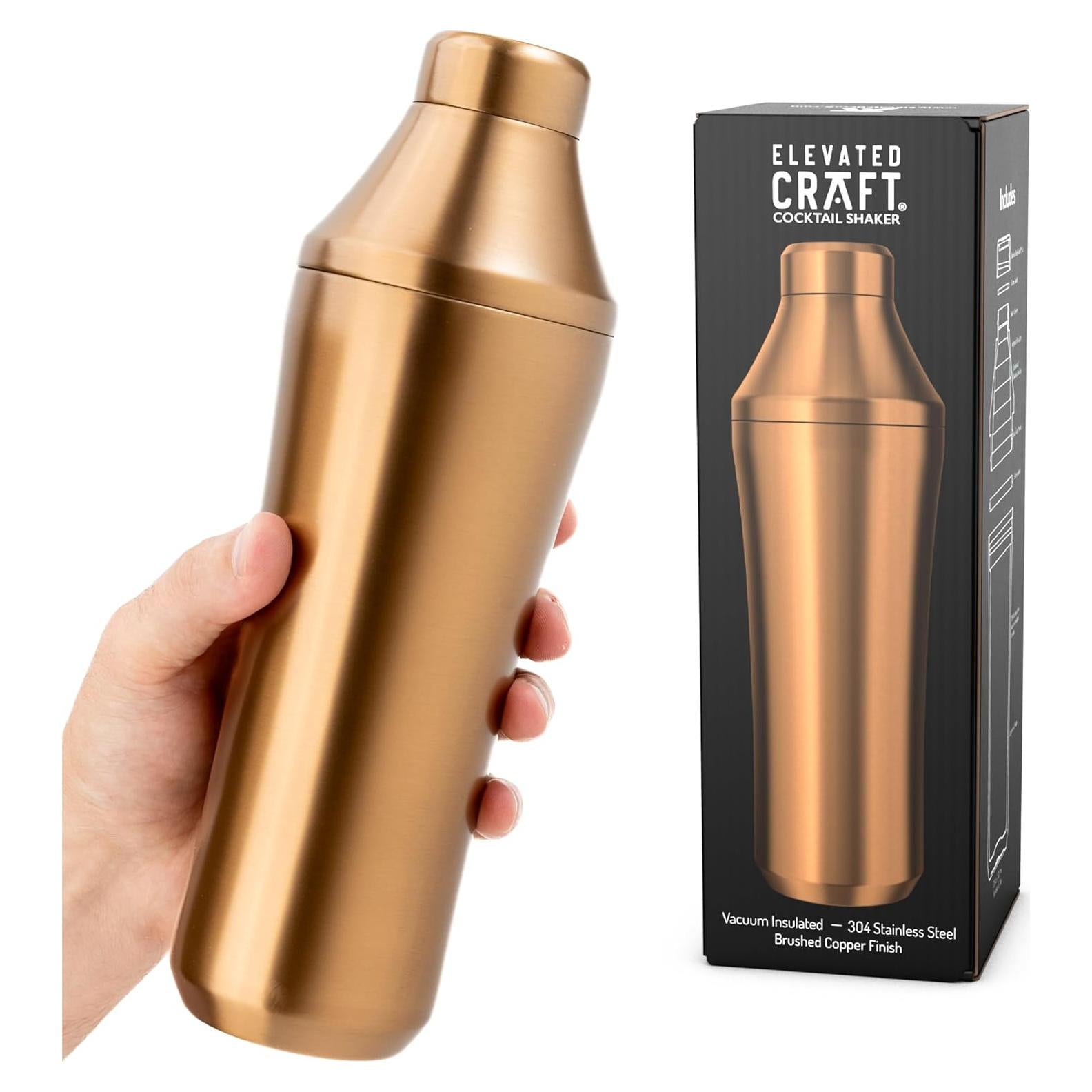 Shaker de cócteles Elevated Craft 0.83L acero inoxidable aislado