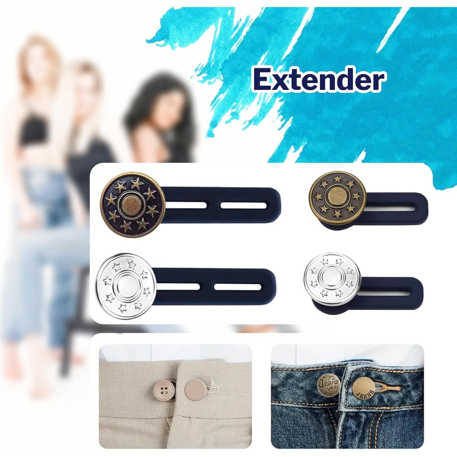 Extensores de Botones de Silicona Lakesstory 17mm 8 Pcs