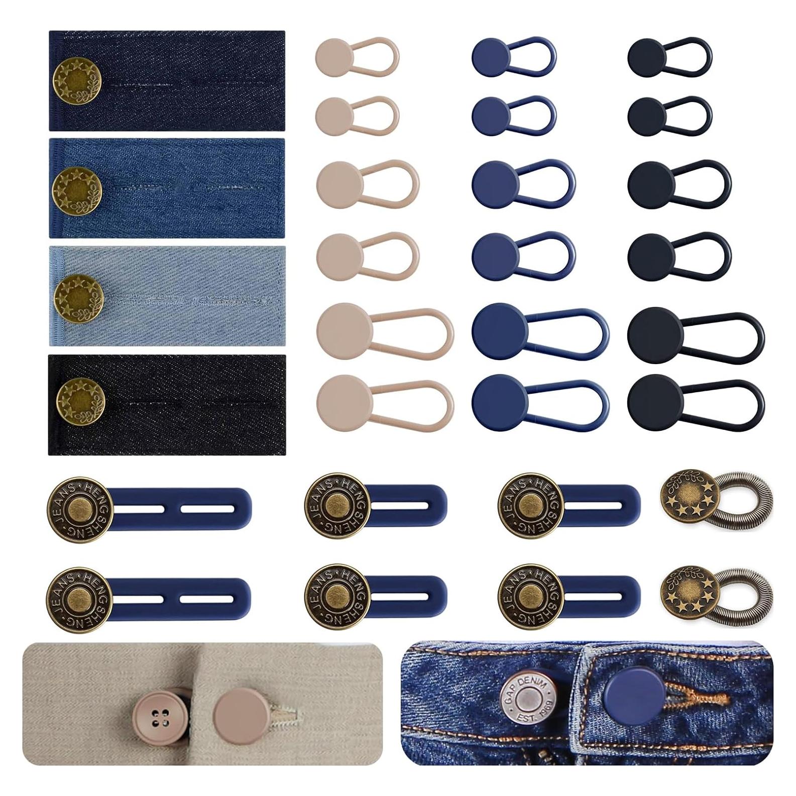 Extensores de Cintura para Jeans Lmuwecno 30 Piezas Multicolor